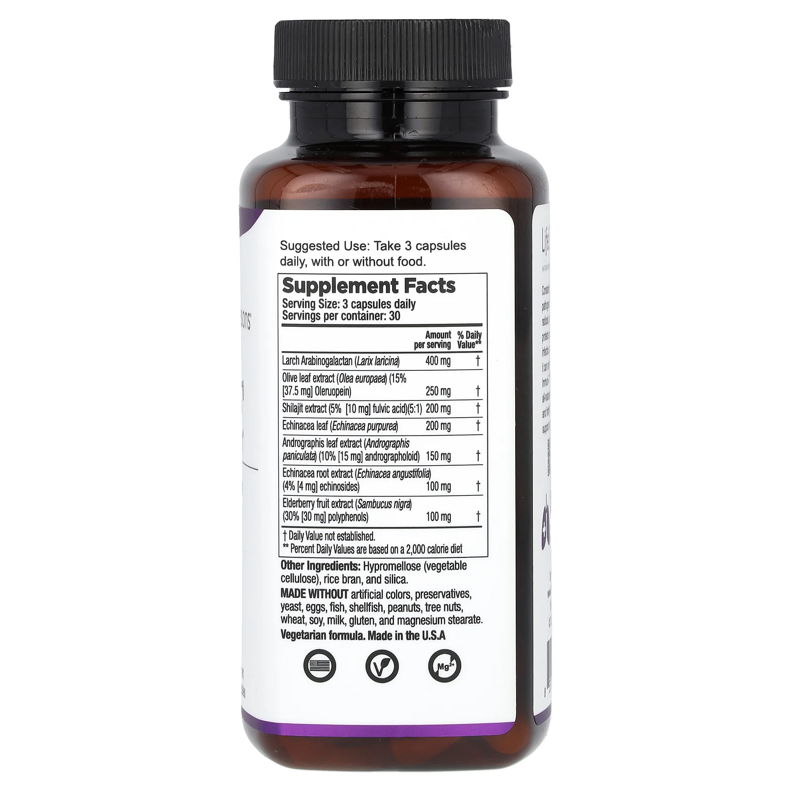 LifeSeasons, Immuni-T, 90 вегетарианских капсул