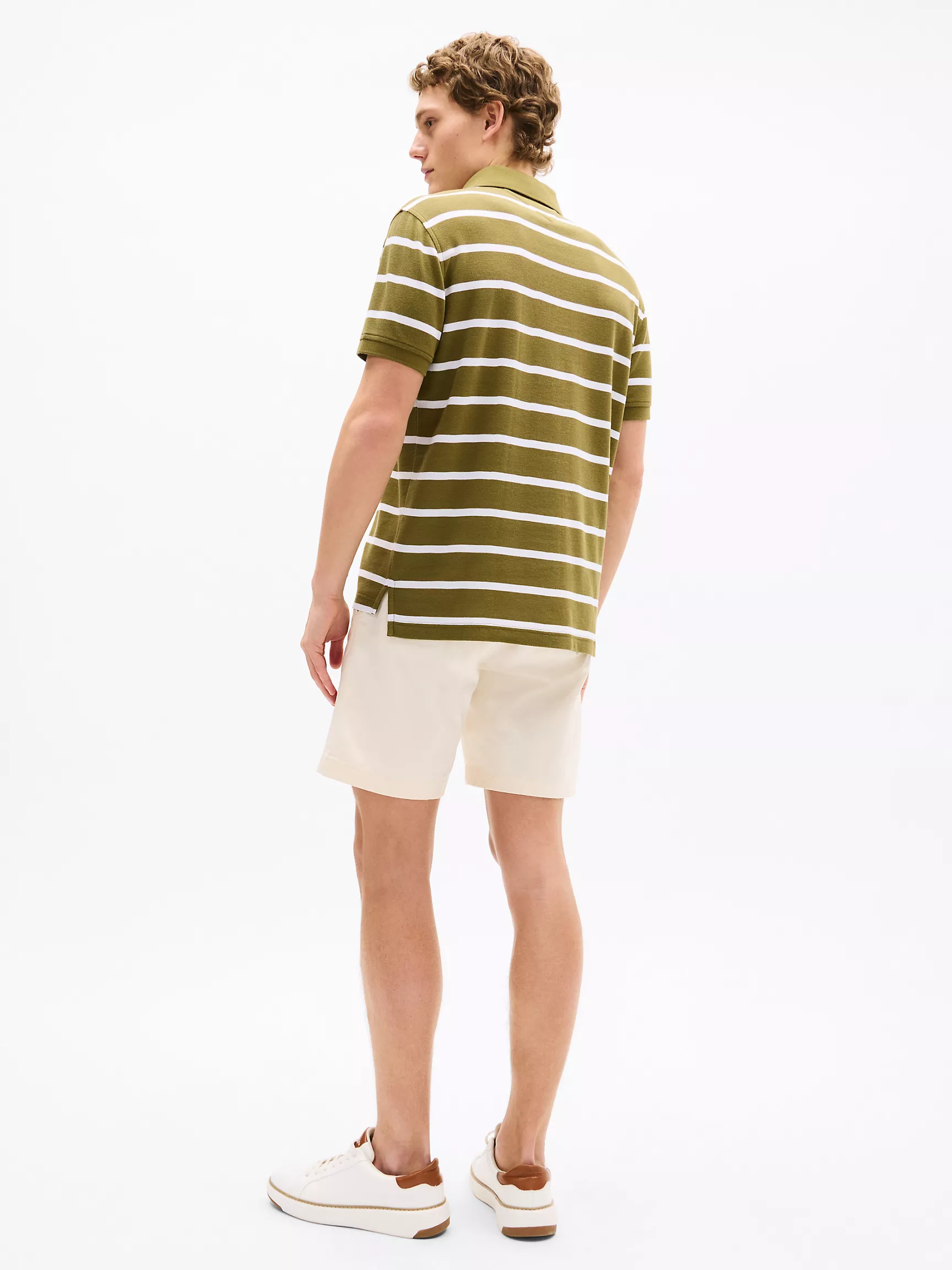 Мужское поло Tommy Hilfiger, Полосатое влагоотводящее поло стандартного кроя