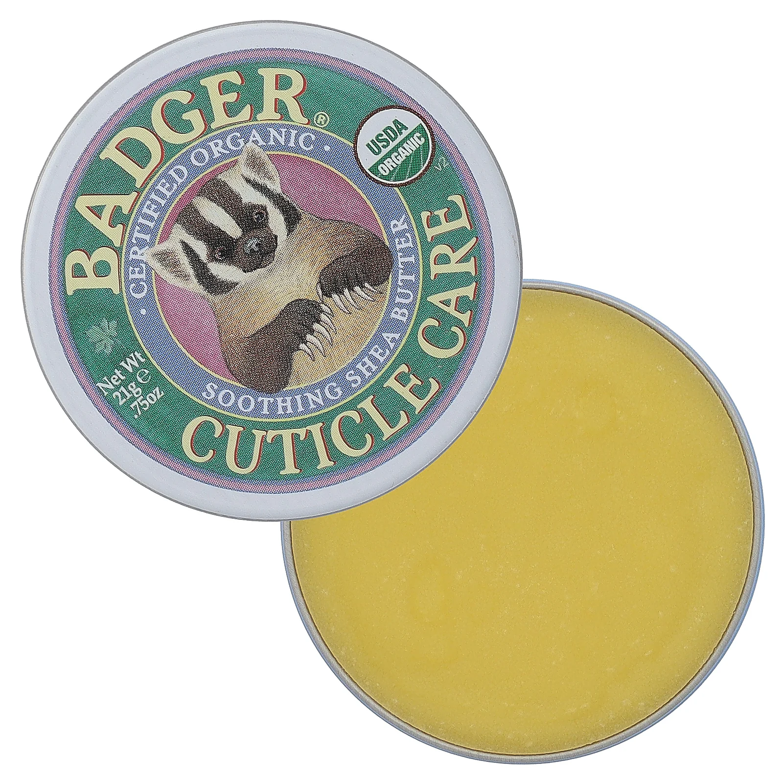 Badger Company, масло ши для ухода за кутикулой, 21 г (0,75 унции)