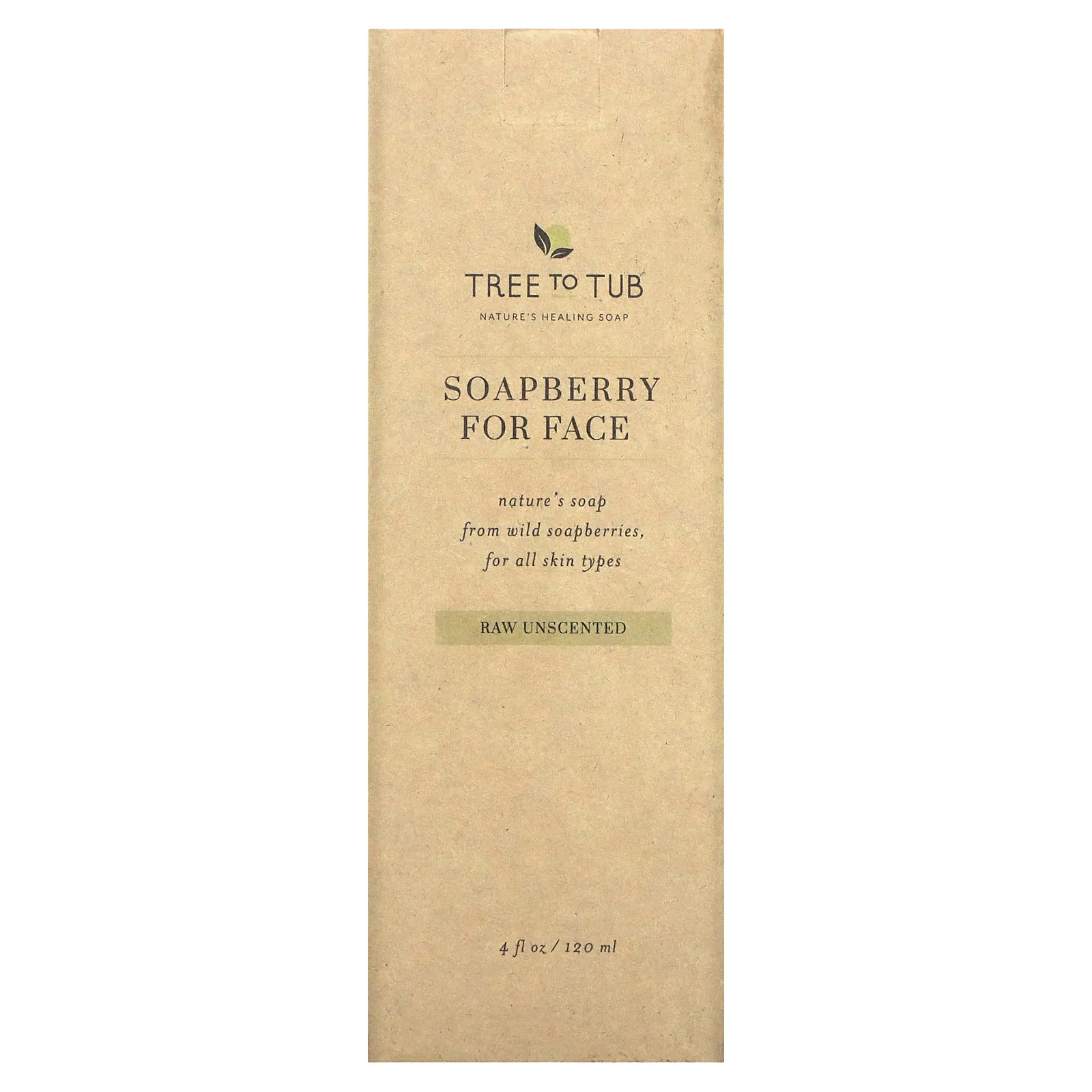 Tree To Tub, мягкая пенка для умывания с мыльным деревом, увлажняющее очищающее средство, сбалансированный уровень pH, для сухой и чувствительной кожи, без запаха, 120 мл (4 жидк. унции)