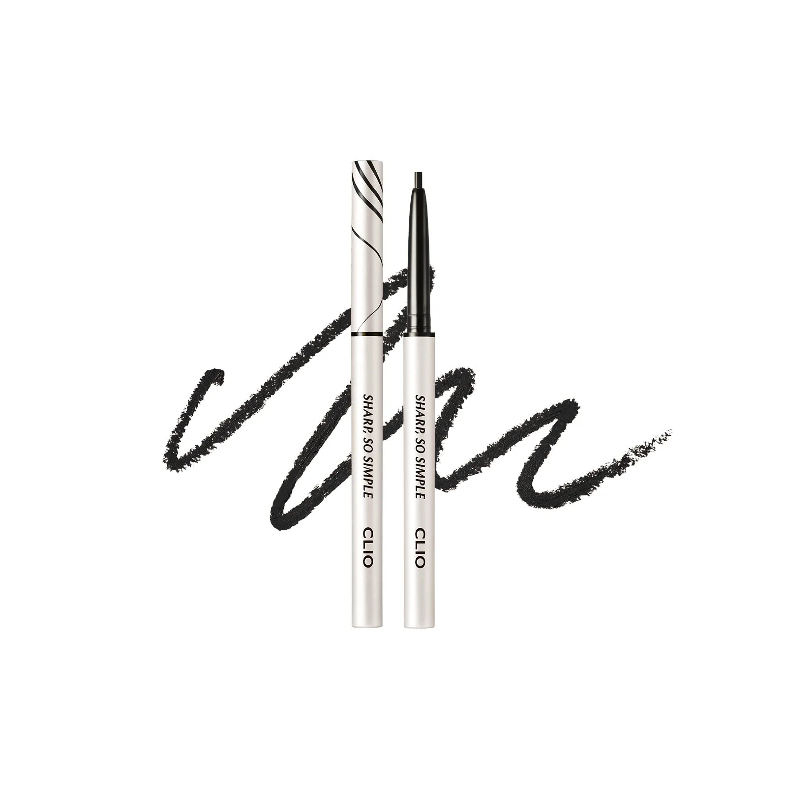 Clio, Sharp, водостойкая подводка для карандашей So Simple, 01 черная, 0,14 г (0,004 унции)