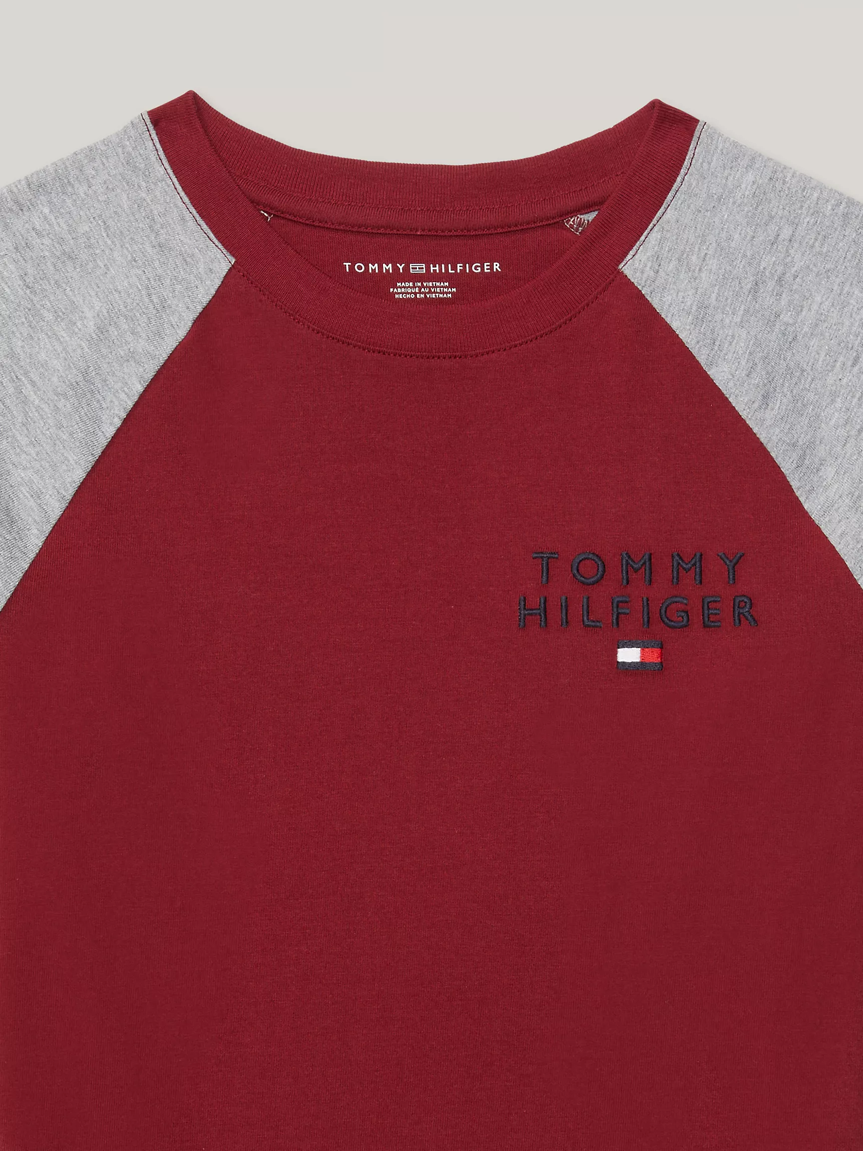 Футболка Tommy Hilfiger для мальчиков, Детская футболка с регланом в стиле colorblock