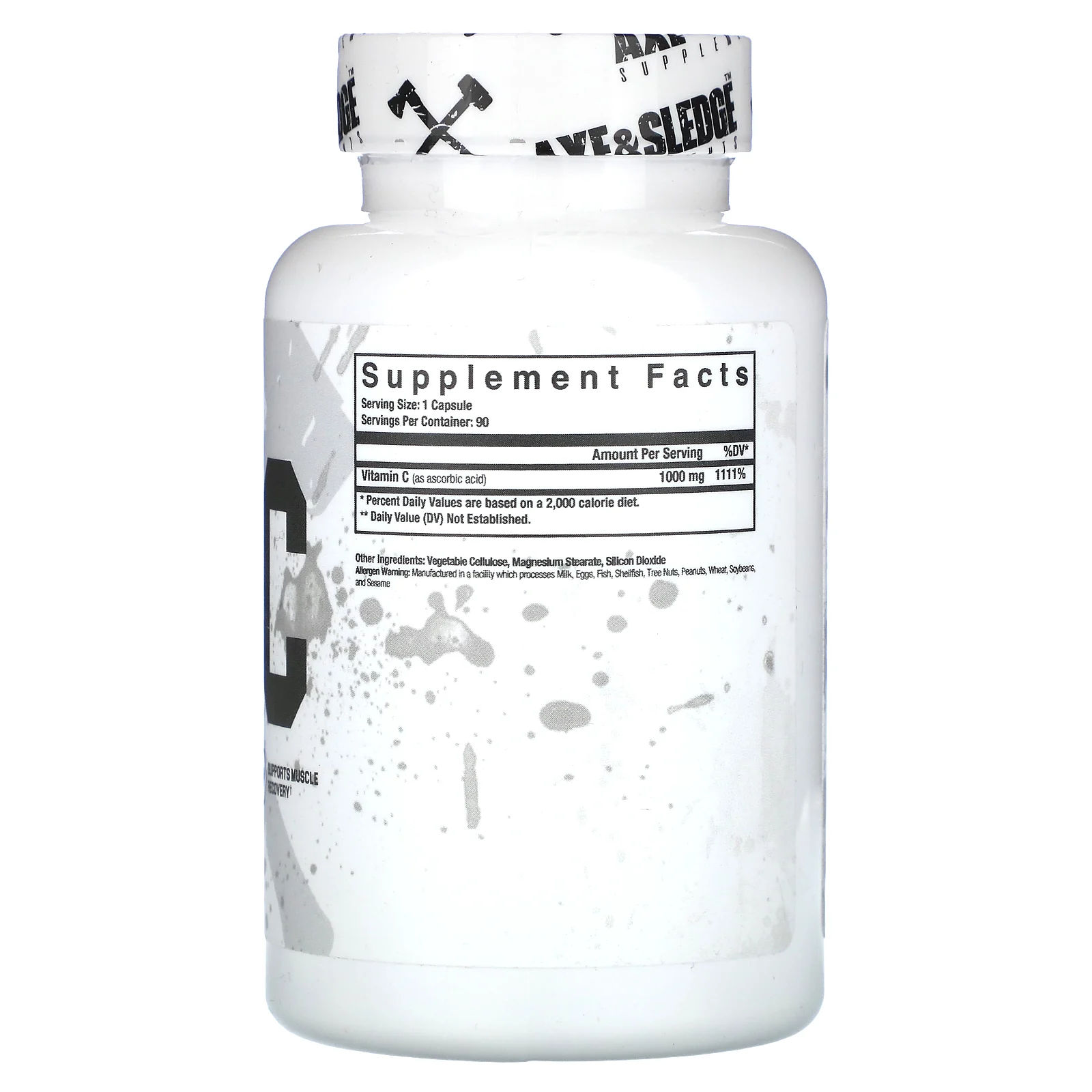 Axe & Sledge Supplements, Basics, витамин C, 1000 мг, 90 капсул