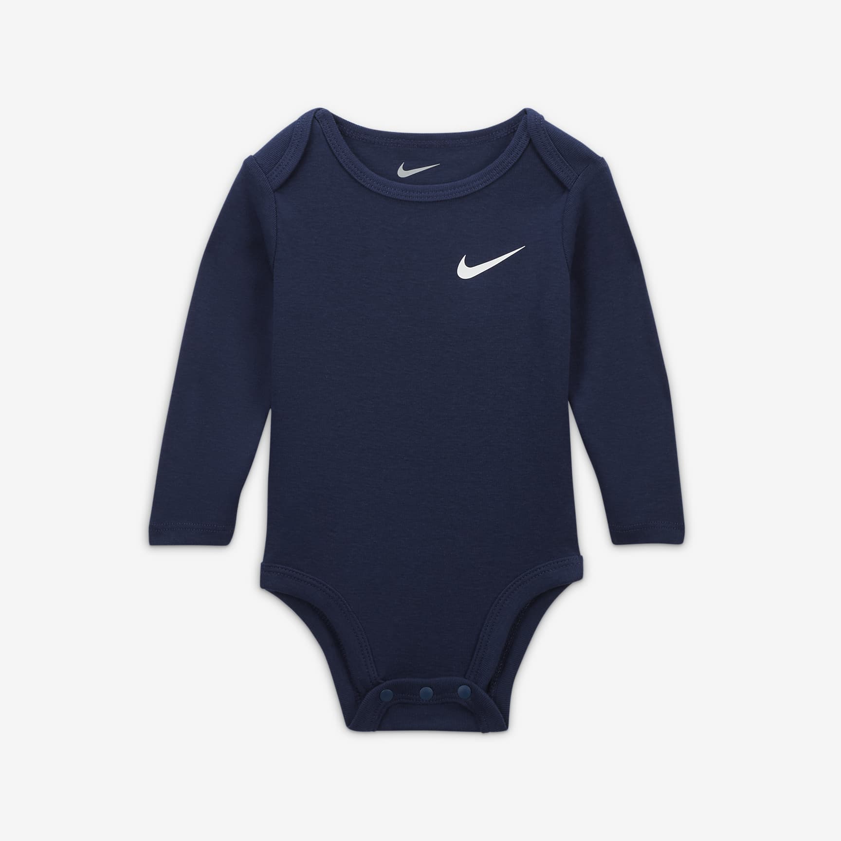 Nike Essentials Baby (0-9M) 3-Pack Long Sleeve Bodysuits