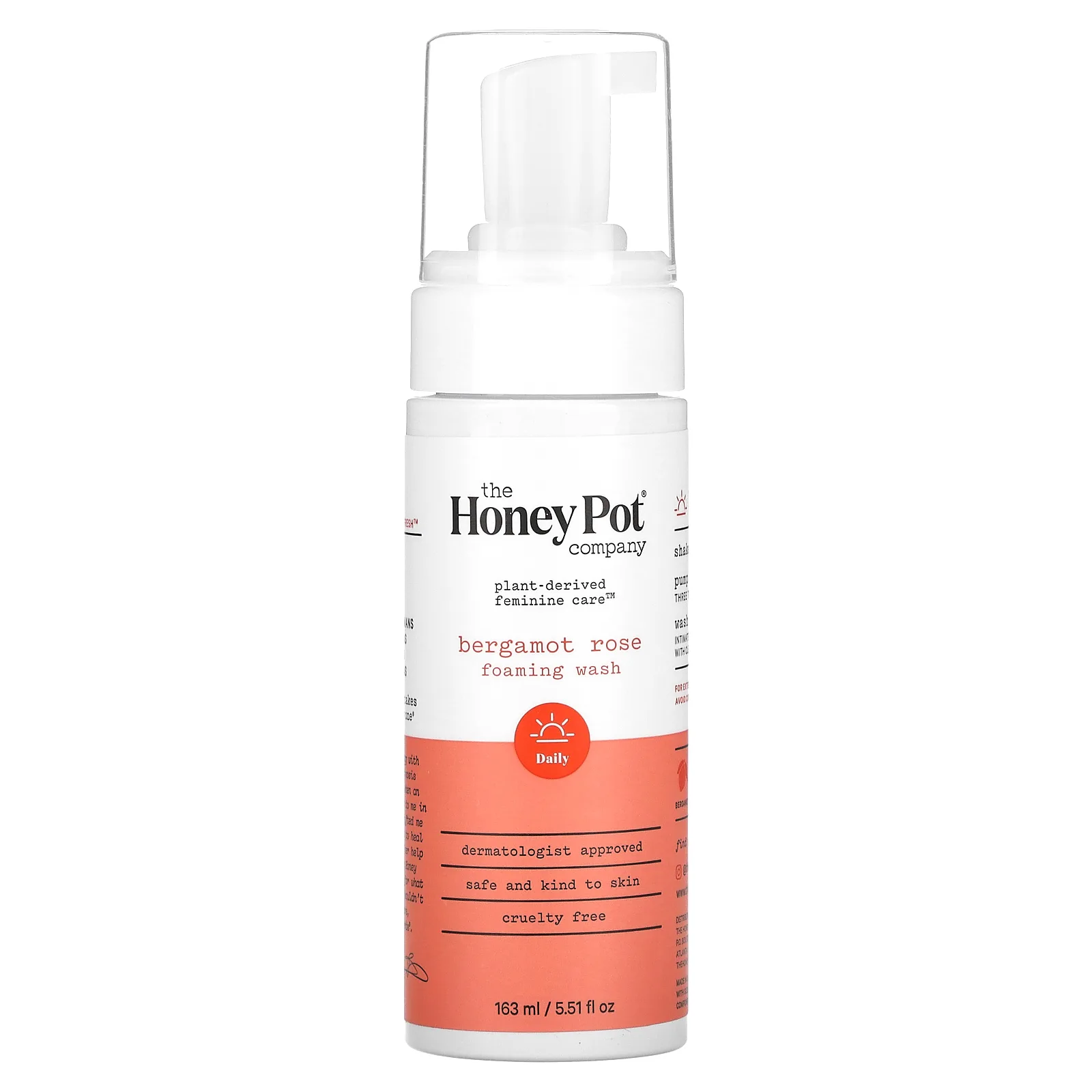 The Honey Pot Company, Пенка для умывания, роза с бергамотом, 163 мл (5,51 жидк. Унции)