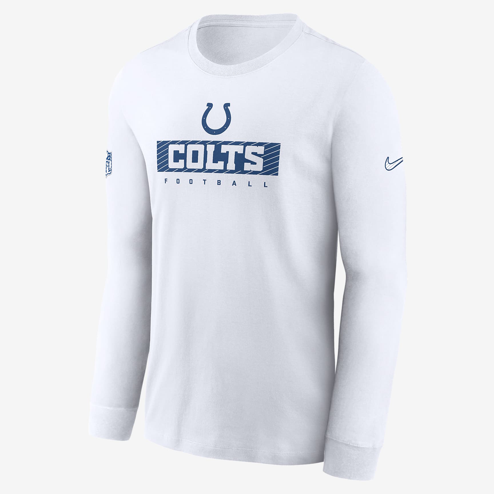Indianapolis Colts Sideline Team Issue Men's Nike Dri-FIT NFL Long-Sleeve T-Shirt