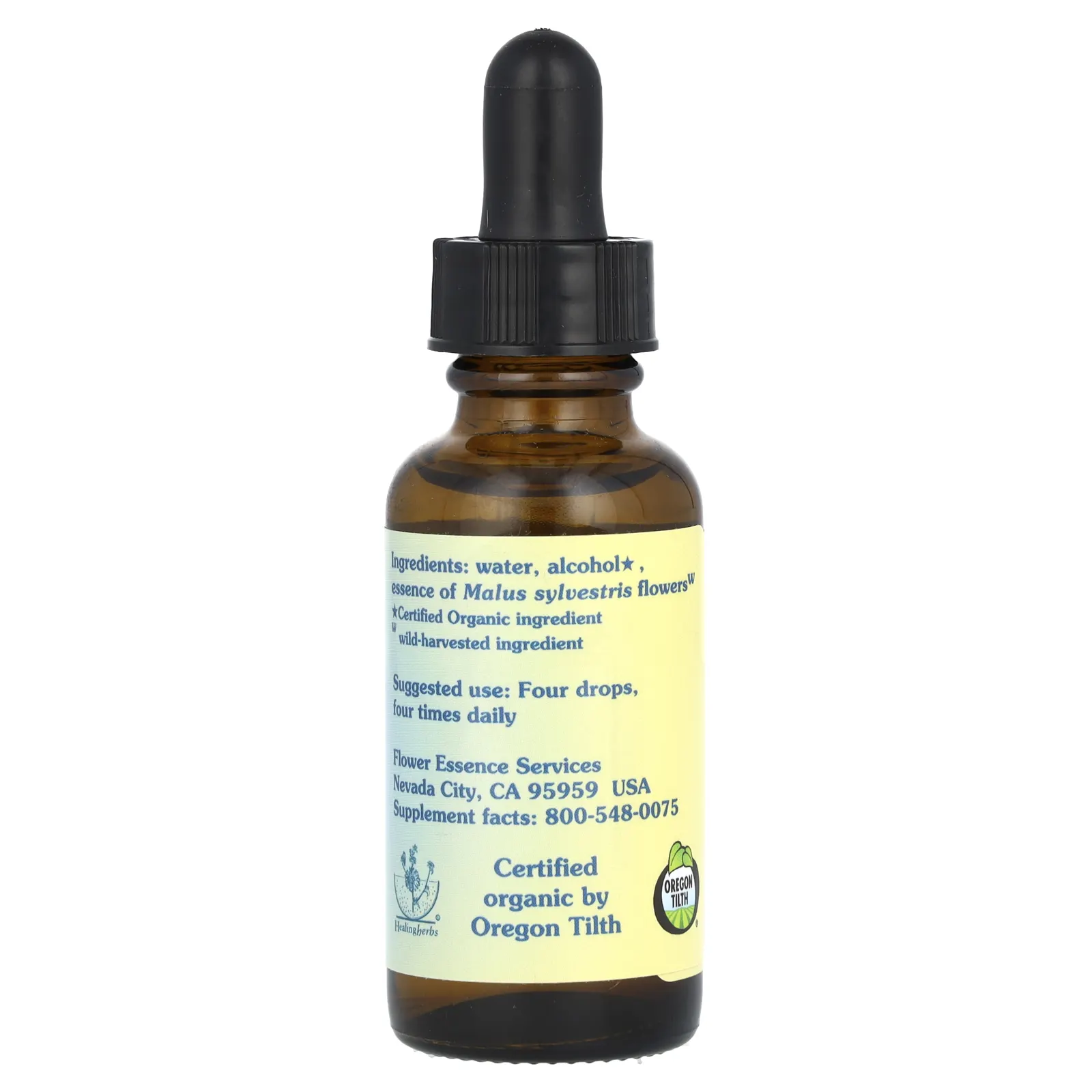 Flower Essence Services, крабовое яблоко, цветочная эссенция, 30 мл (1 жидк. унция)