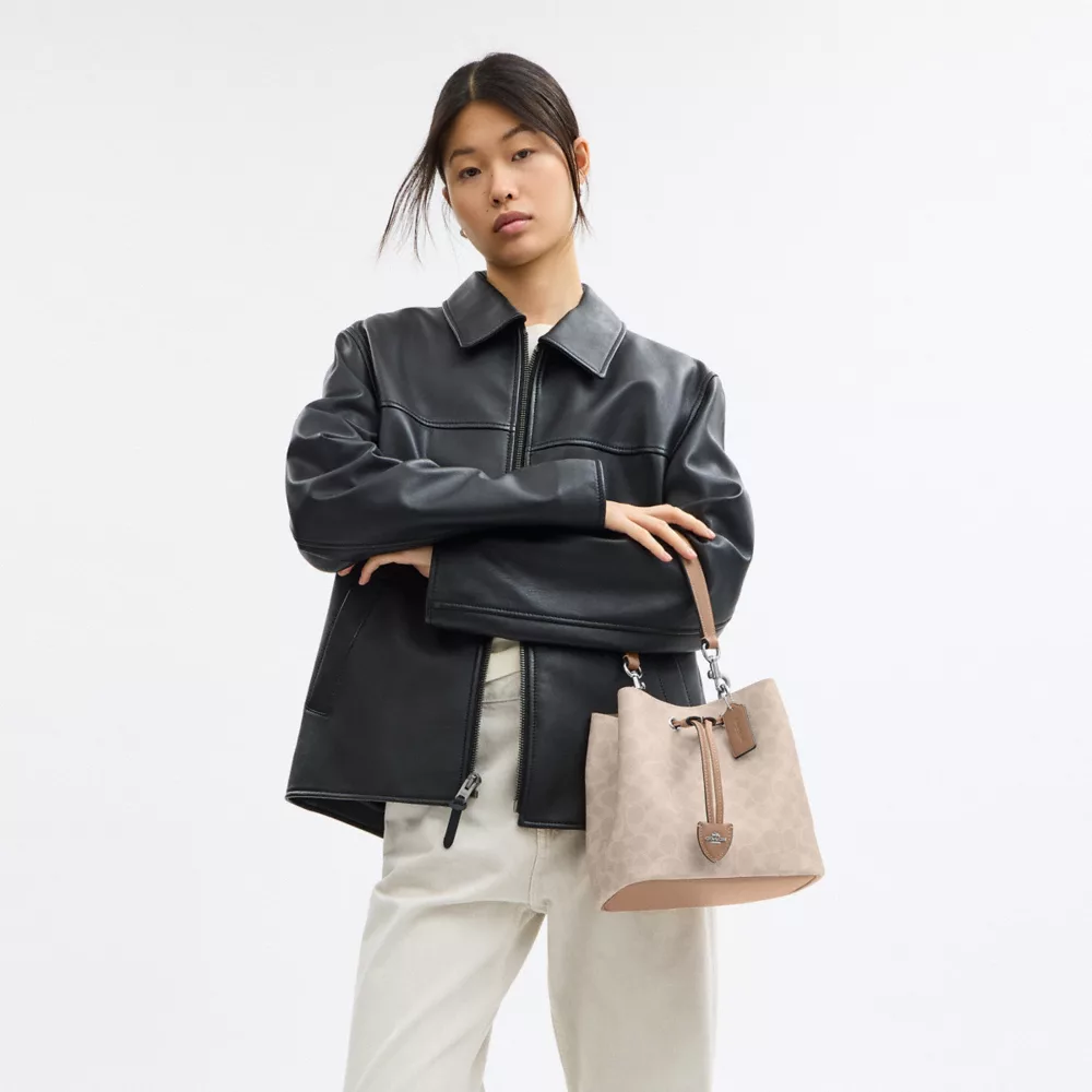 Сумка COACH Rowan Bucket Bag In Signature Canvas