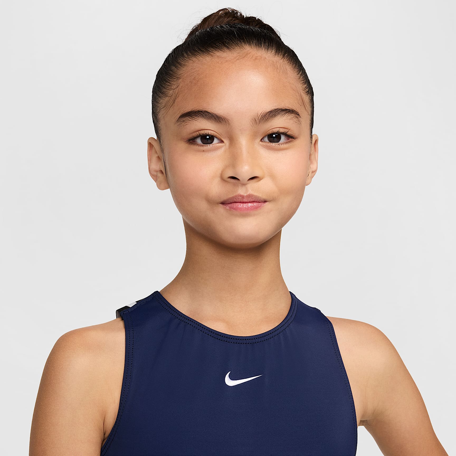 Nike Gymnastics Navy Strappy Performance Leotard