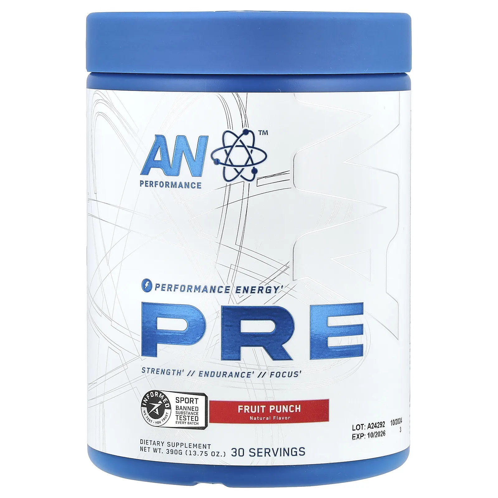 ABE, Перед тренировкой, фруктовый пунш, 390 г (13,75 унции)