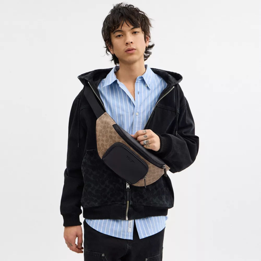 Сумка COACH Racer Belt Bag In Signature