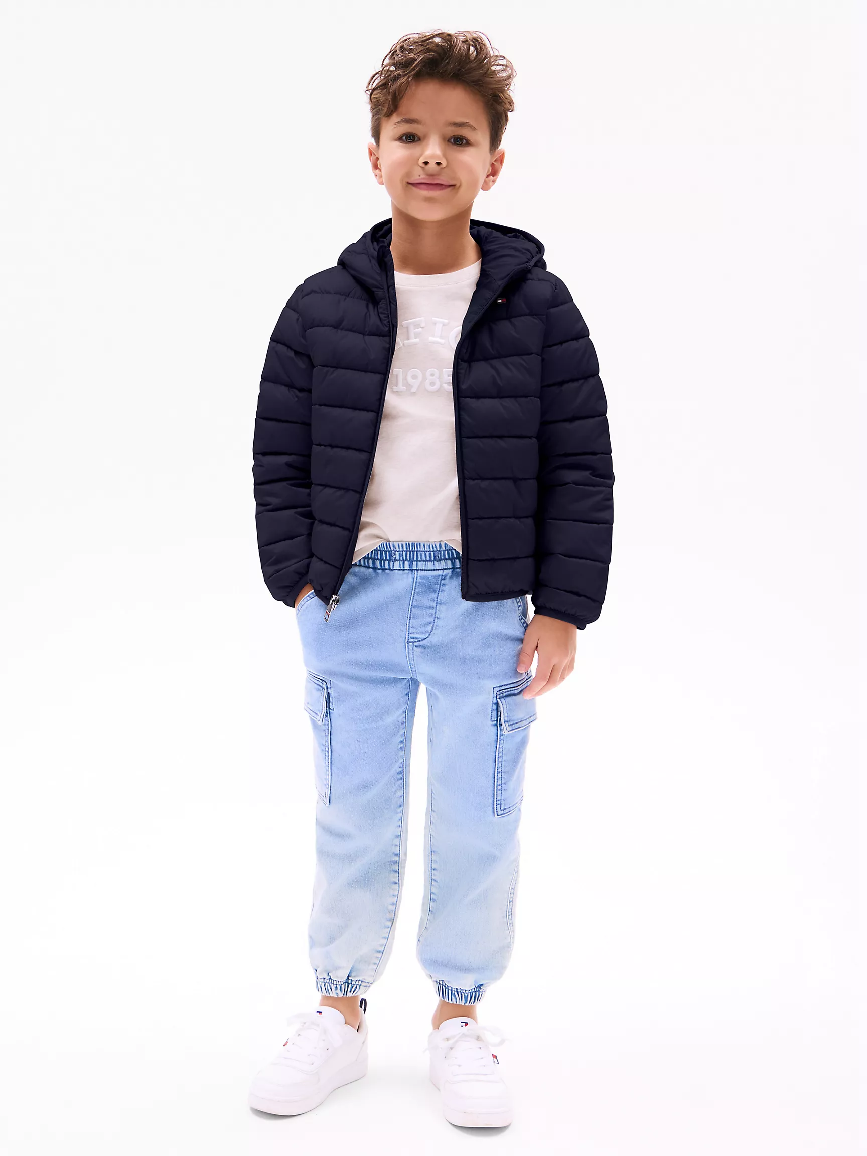 Куртка для мальчика Tommy Hilfiger, Детская водоотталкивающая складная куртка