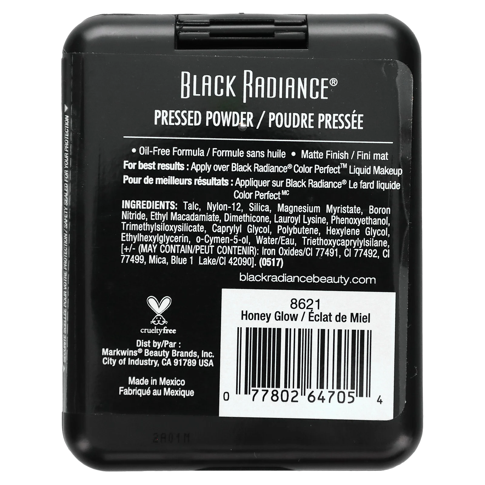 Black Radiance, Прессованная пудра, 8621 Honey Glow, 7,8 г (0,28 унции)