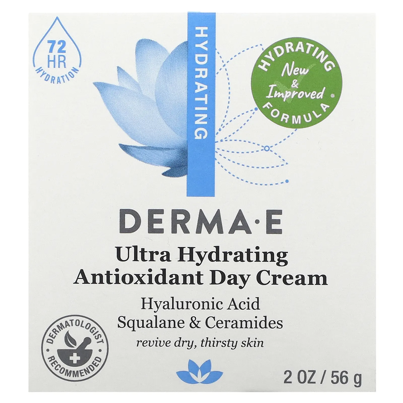 DERMA E, увлажняющий дневной крем, 56 г (2 унции)
