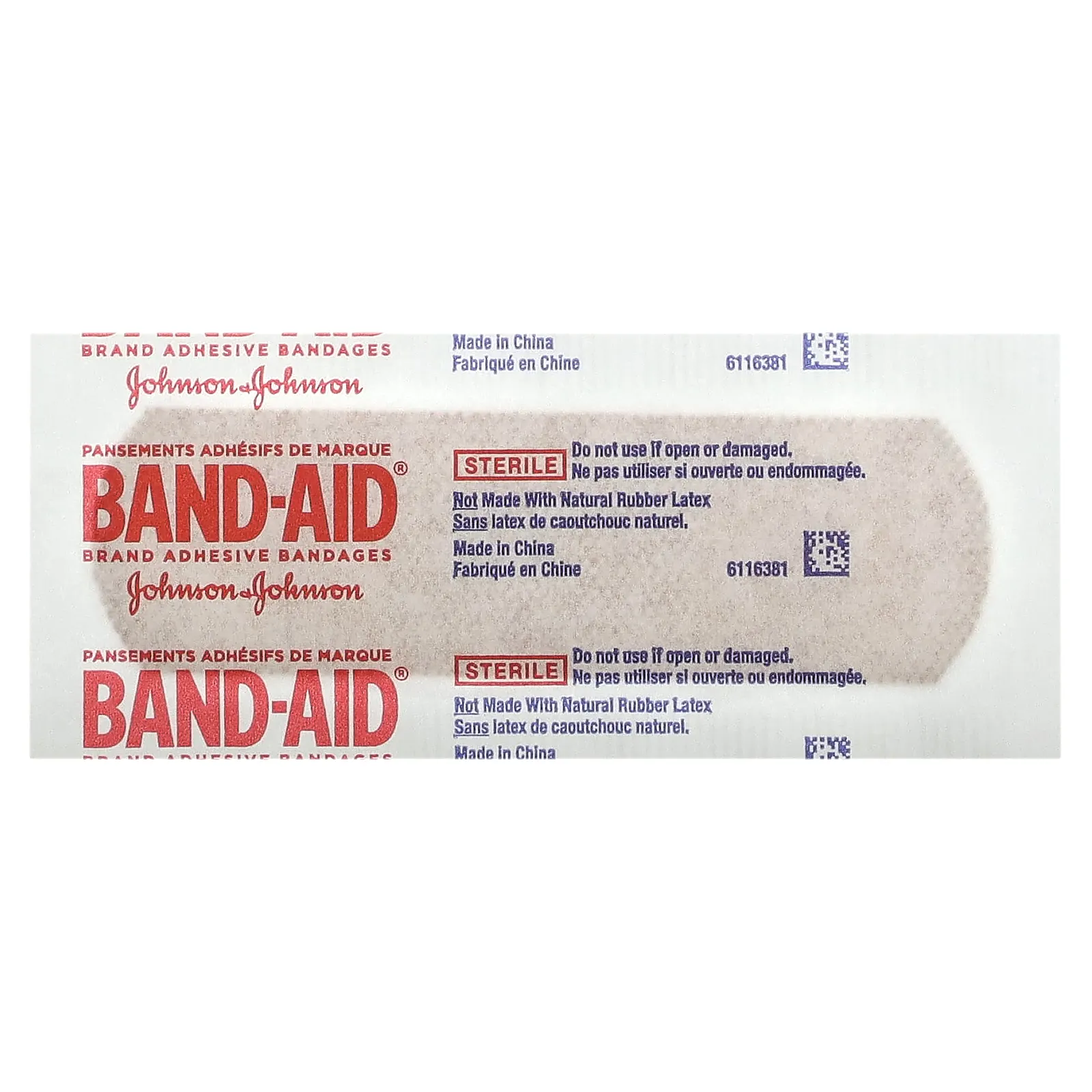 Band Aid, лейкопластыри, прочные полоски, 60 шт.