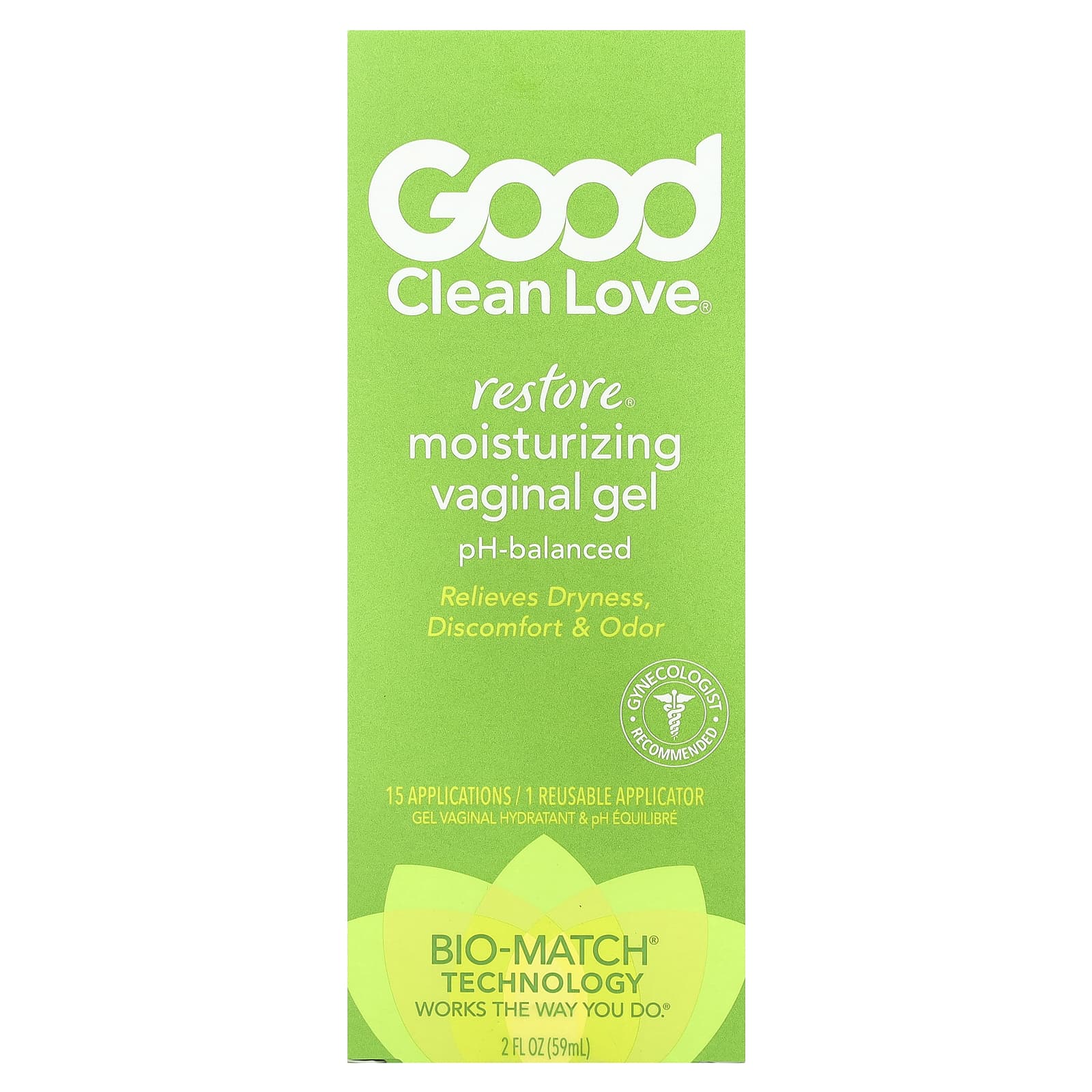 Good Clean Love, Restore® увлажняющий вагинальный гель, 59 мл (2 жидк. Унции)
