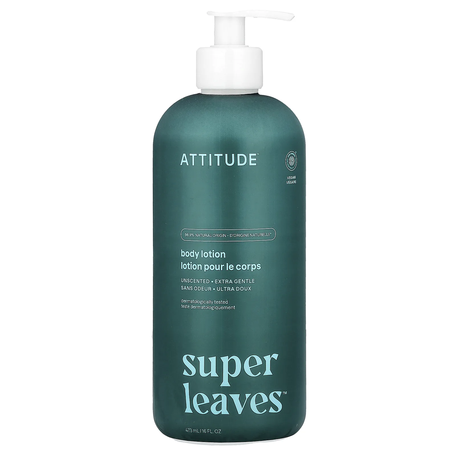 ATTITUDE, Super Leaves™, лосьон для тела, без запаха, 473 мл (16 жидк. унций)