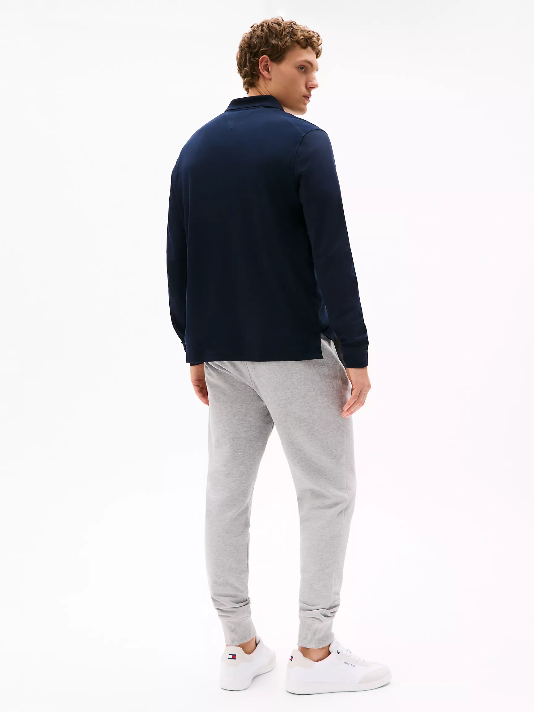 Мужское поло Tommy Hilfiger, Поло стандартного кроя с длинными рукавами и молнией