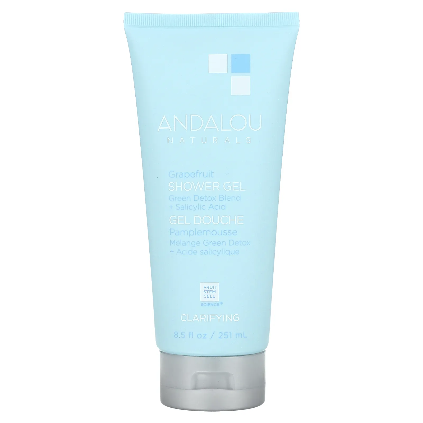 Andalou Naturals, гель для душа с грейпфрутом, очищающий, 251 мл (8,5 жидк. унции)