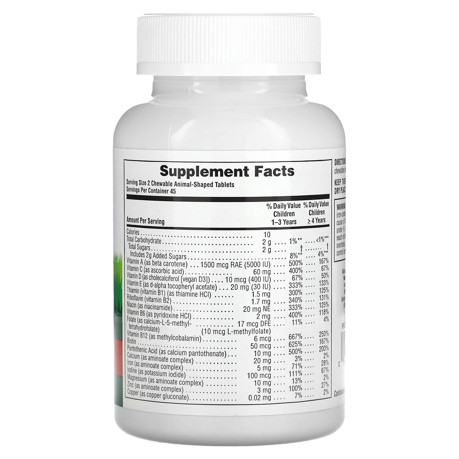 NaturesPlus, Source of Life, Animal Parade Gold, жевательные мультивитамины с микроэлементами для детей, со вкусом вишни, 90 таблеток в форме животных