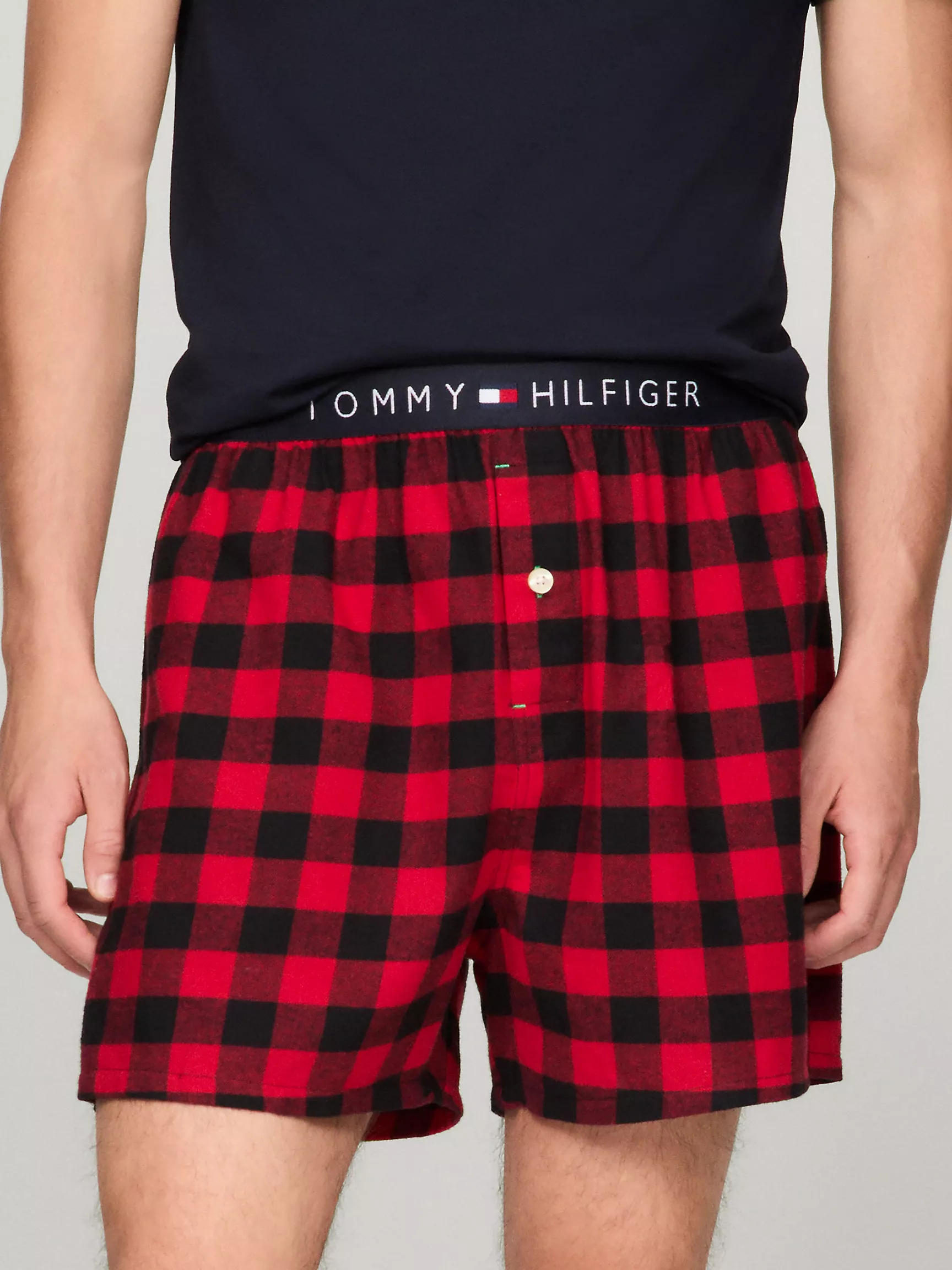 Мужская одежда для сна Tommy Hilfiger, Фланелевые пижамные шорты