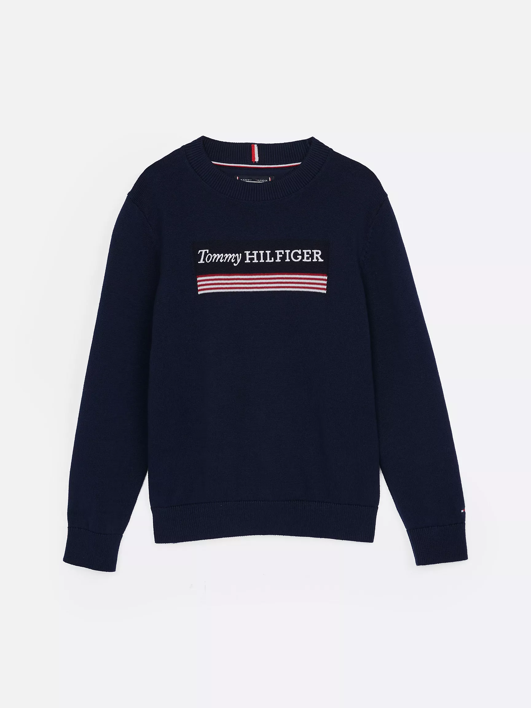 Свитер для мальчика Tommy Hilfiger, Детский свитер в полоску с монограммным узором