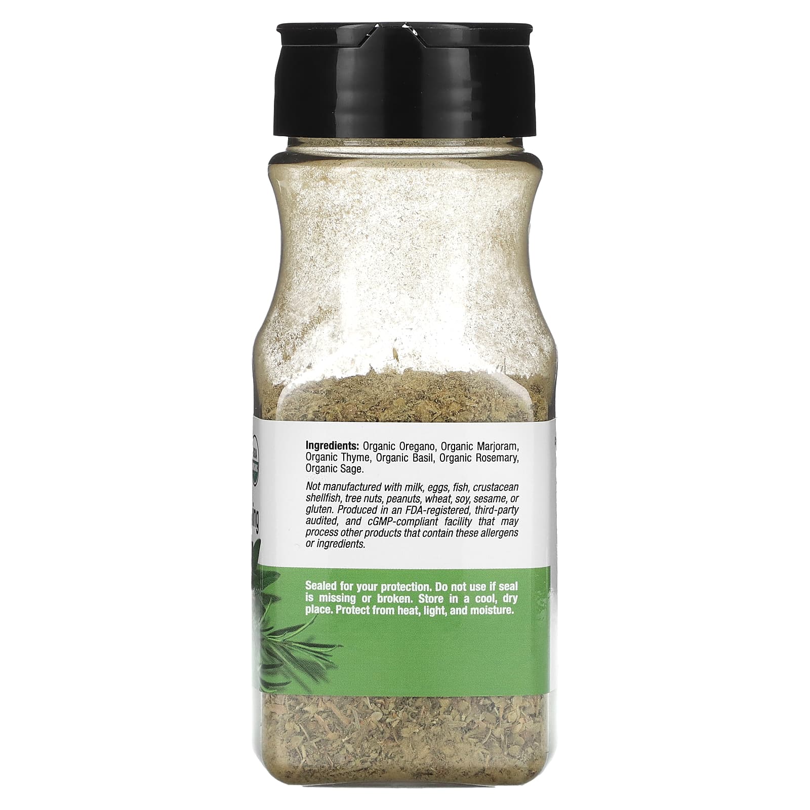 California Gold Nutrition, FOODS, органическая итальянская приправа, 37 г (1,3 унции)