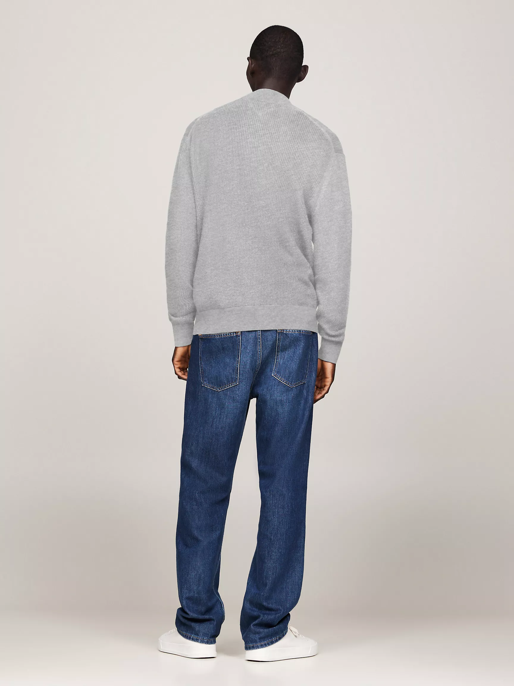 Мужской свитер Tommy Hilfiger, Фактурный вязаный свитер на молнии