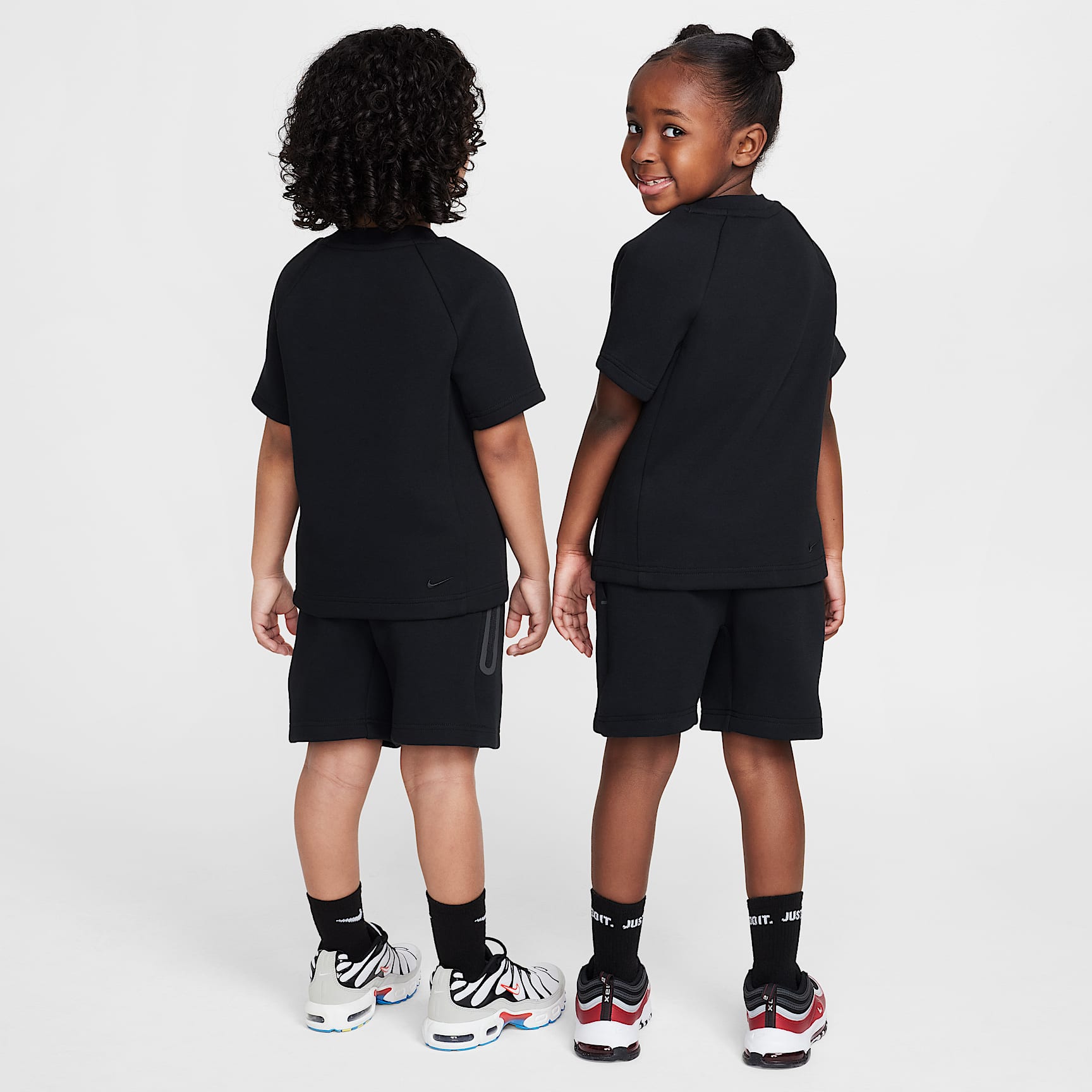 Nike Little Kids' Tech Fleece Tee and Shorts Set