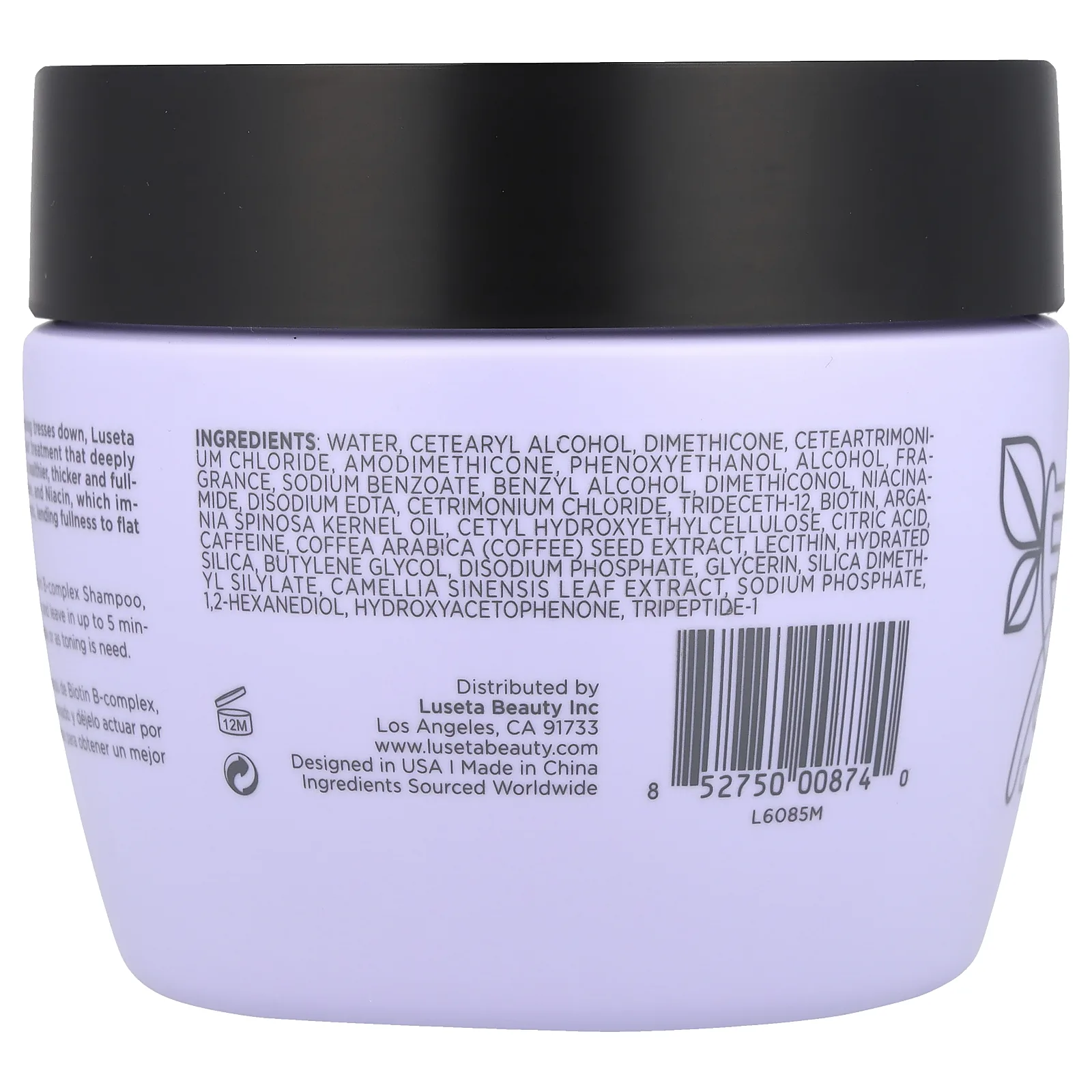 Luseta Beauty, Biotin B-Complex, восстанавливающая маска для волос, предотвращающая ломкость, 500 мл (16,9 жидк. Унции)