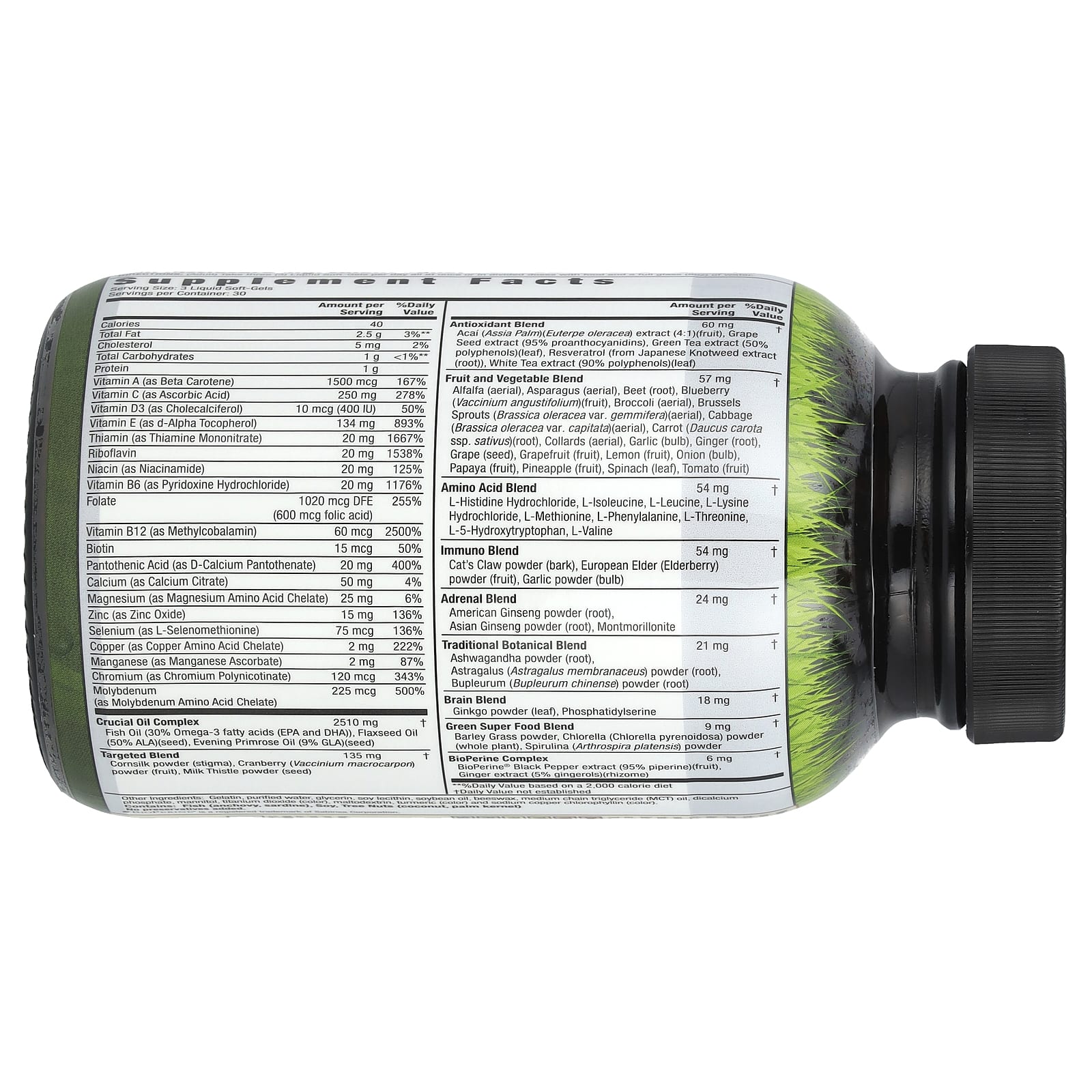 Irwin Naturals, Мультивитамины для женщин «Living Green», 90 гелевых капсул