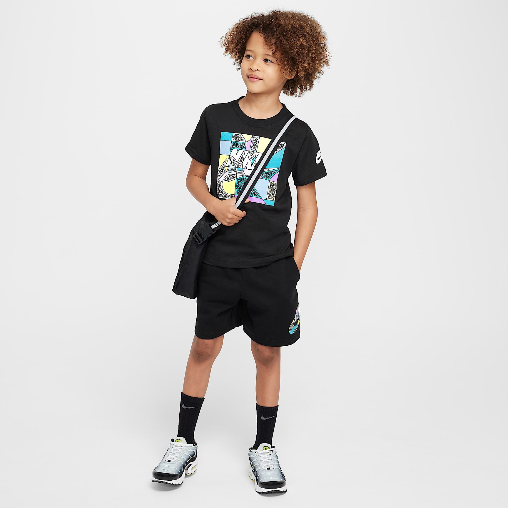 Nike Sportswear "Outside the Lines" Little Kids' French Terry Shorts