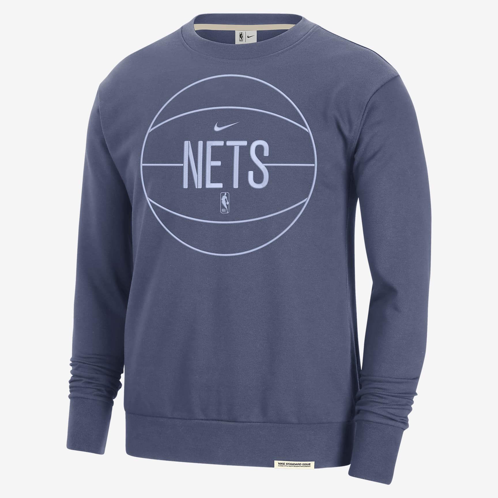 Brooklyn Nets Standard Issue Men's Nike Dri-FIT NBA Sweatshirt