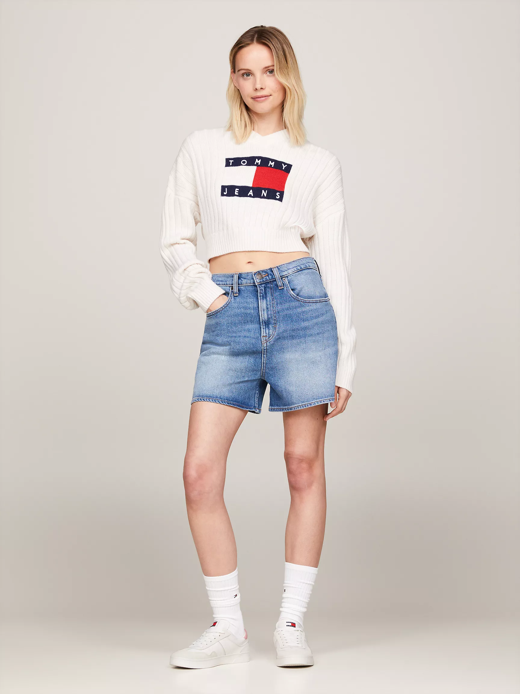 Женские кроссовки Tommy Hilfiger, Кроссовки TJ из замши с текстурными вставками