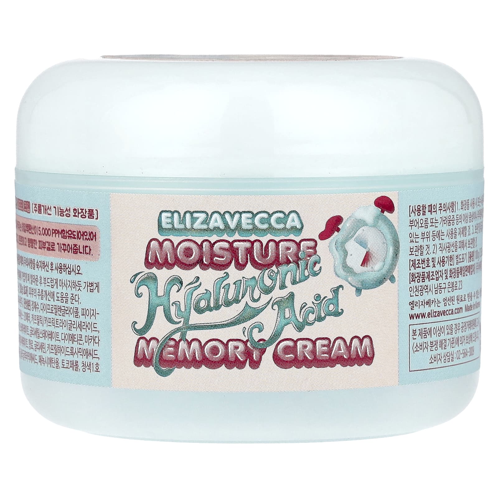 Elizavecca, Антивозрастной увлажняющий крем с гиалуроновой кислотой, 100 г (3,53 унции)