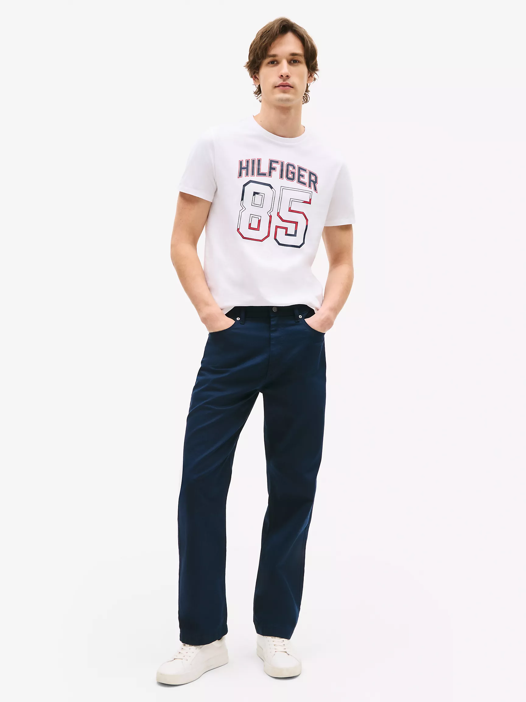 Мужская футболка Tommy Hilfiger, Футболка с логотипом Hilfiger 85