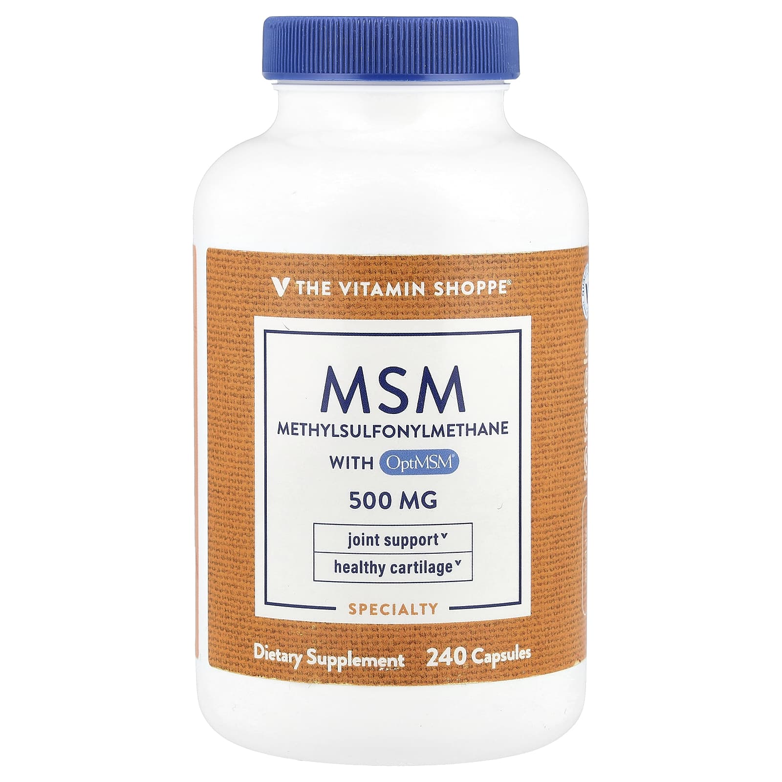 The Vitamin Shoppe, МСМ с OptiMSM®, 500 мг, 240 капсул