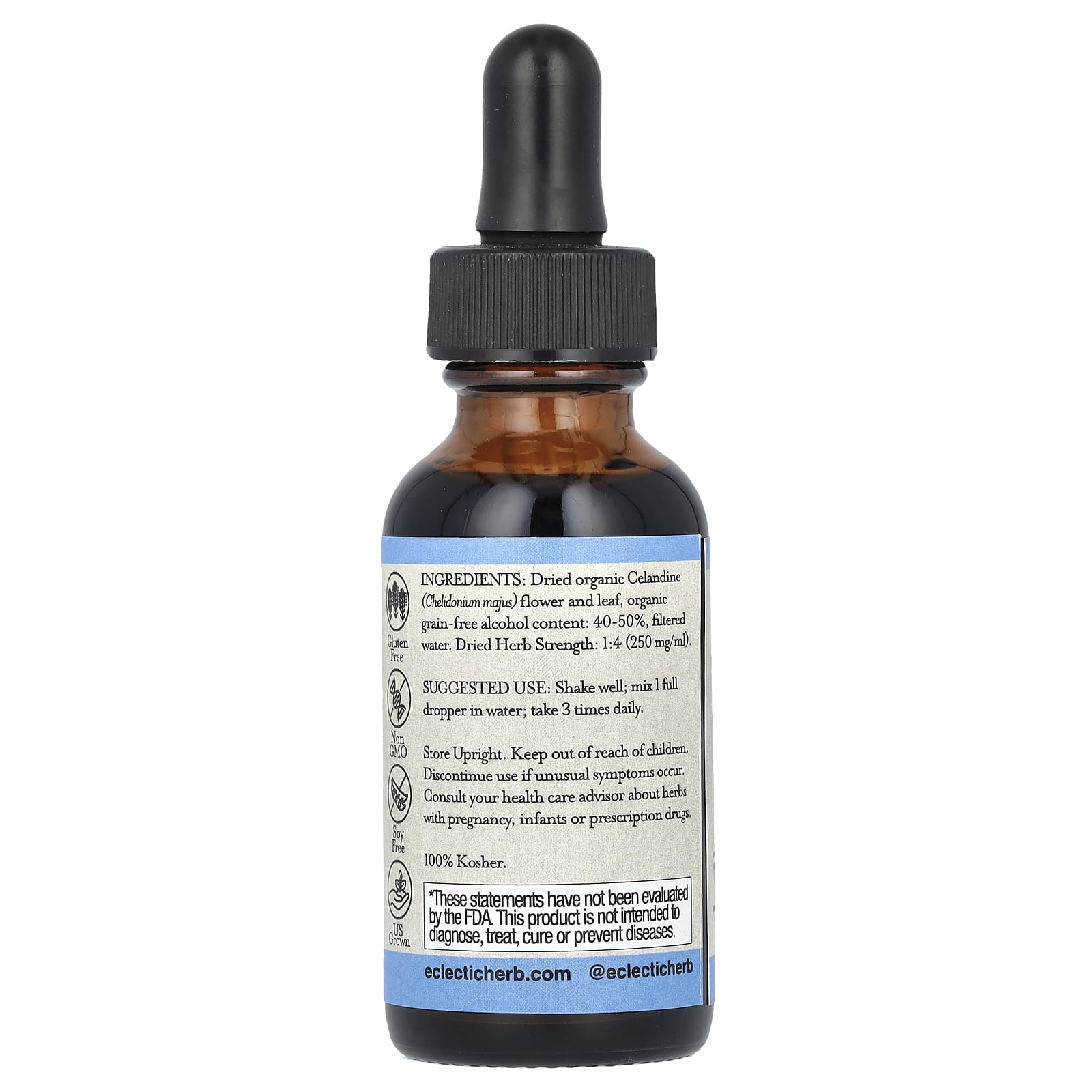 Eclectic Herb, Экстракт чистотела, 250 мг, 30 мл (1 жидк. Унция)