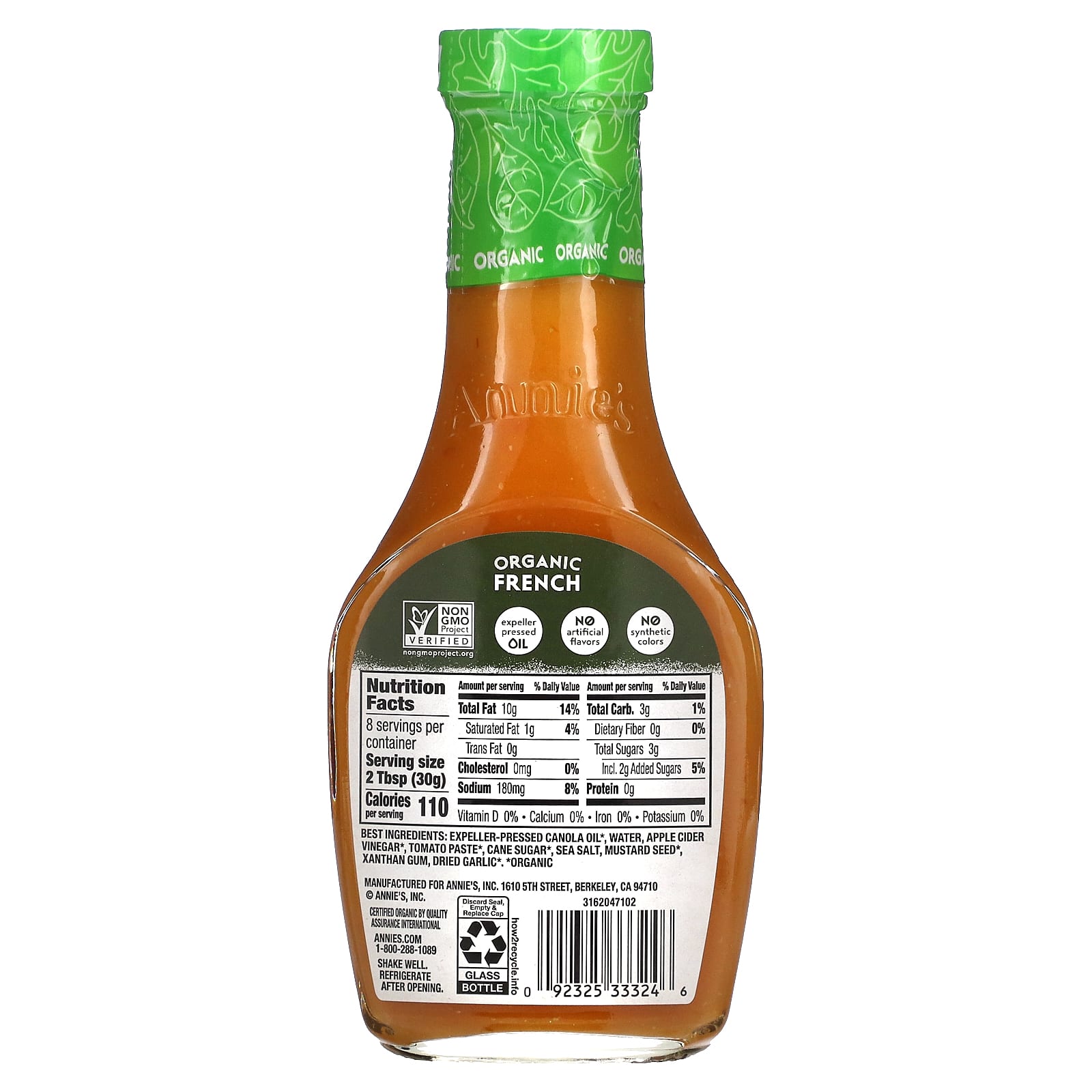 Annie's Homegrown, Органический французский соус, 236 мл (8 жидк. Унций)