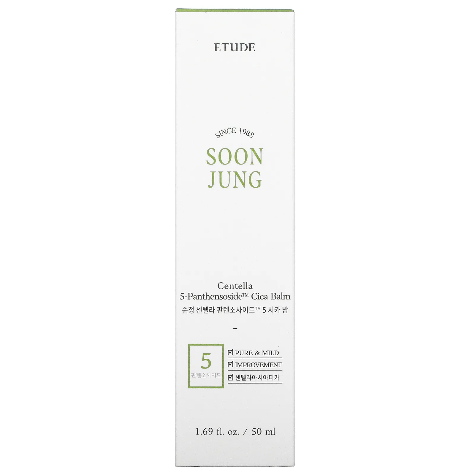 ETUDE, Soon Jung, бальзам из центеллы и 5-пантенсозида и Cica, 50 мл (1,69 жидк. Унции)