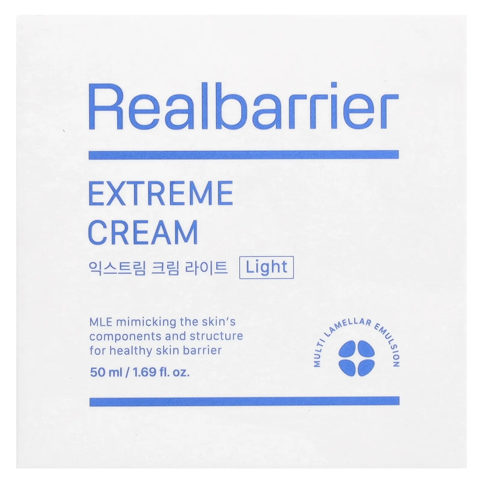 Real Barrier, Extreme Cream, легкий крем, 50 мл (1,69 жидк. Унции)