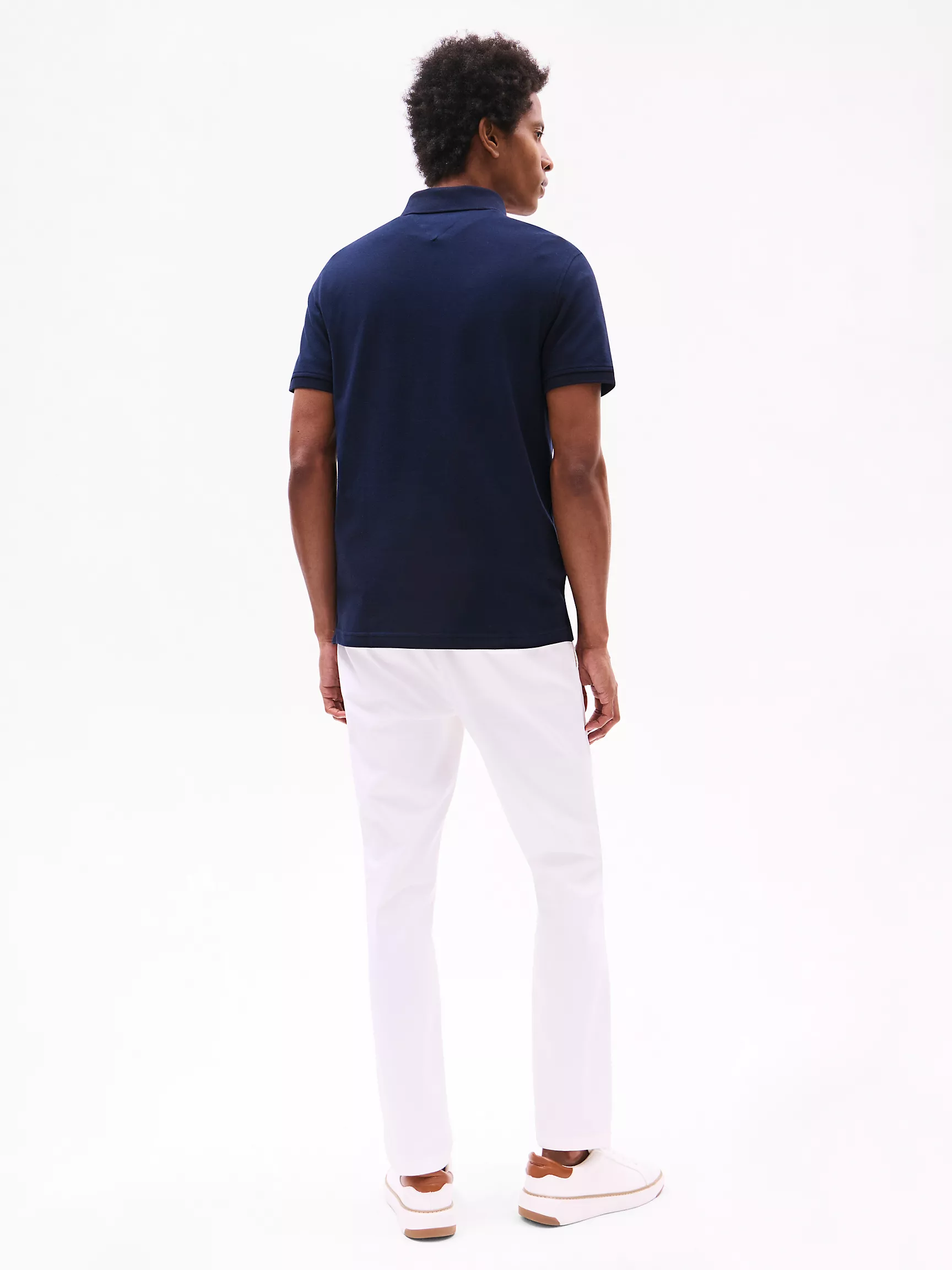 Мужское поло Tommy Hilfiger, Приталенное эластичное поло из пике