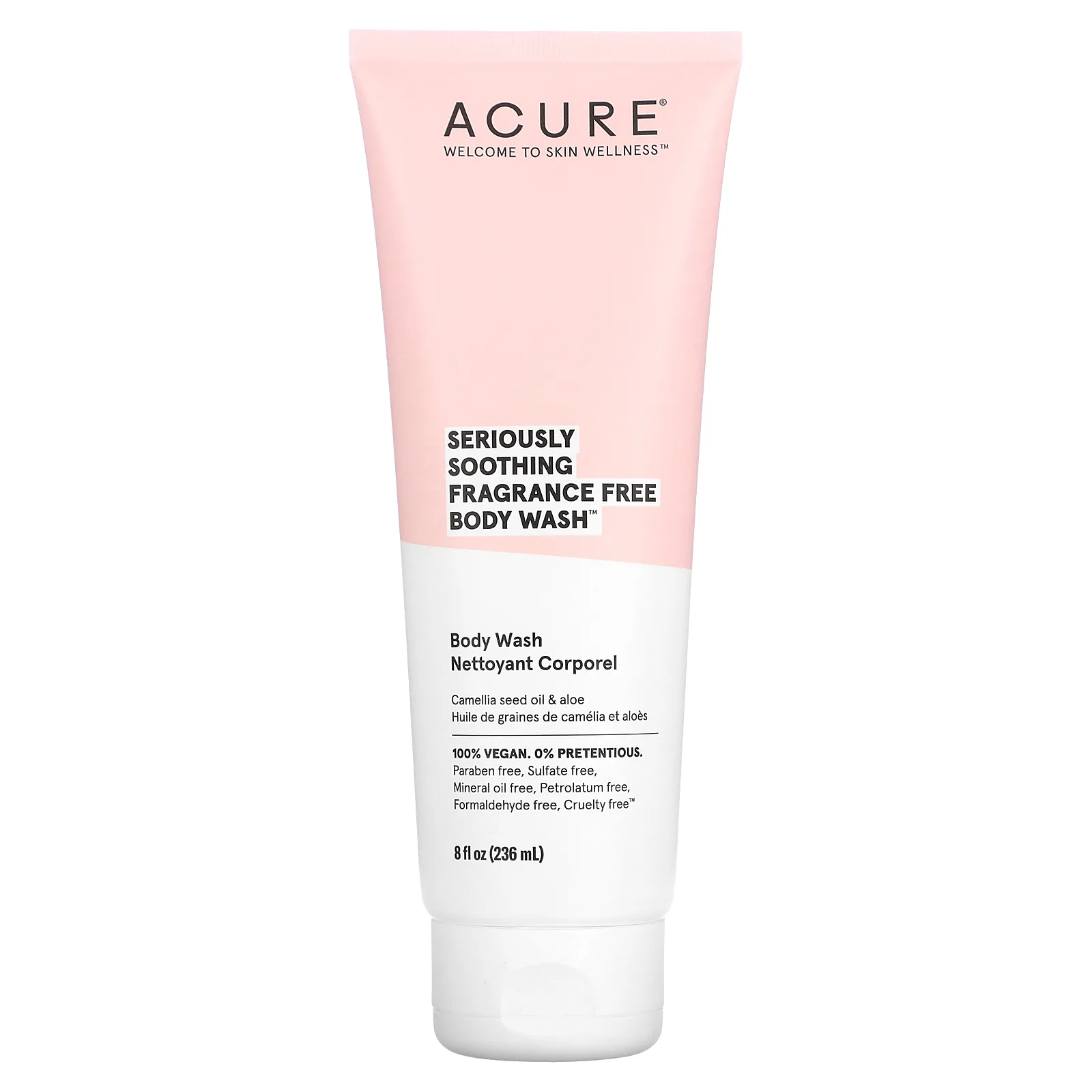 ACURE, Seriously Soothing, гель для душа, без отдушек, 236 мл (8 жидк. Унций)