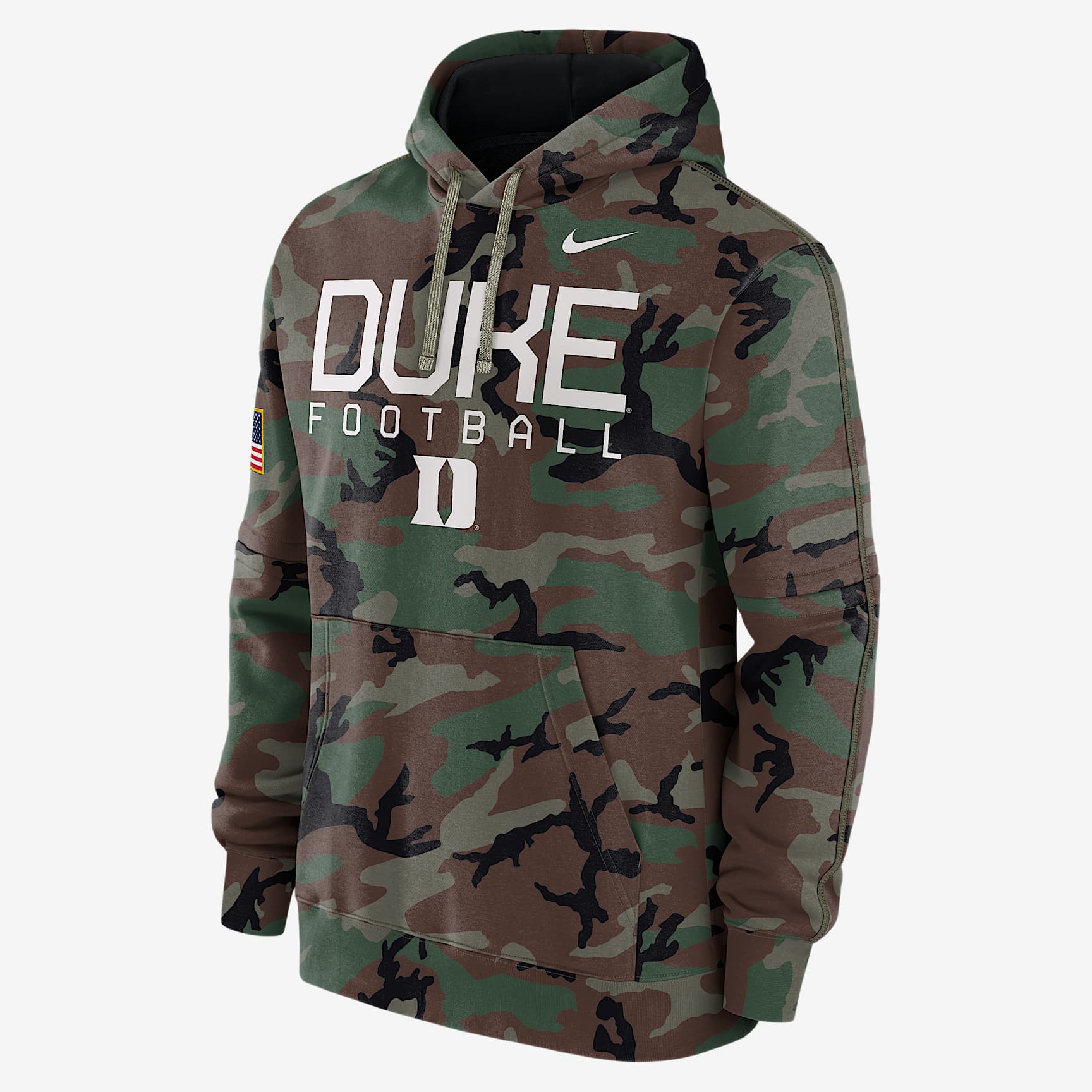 Duke Blue Devils Military Appreciation Club Men’s Nike College Pullover Hoodie