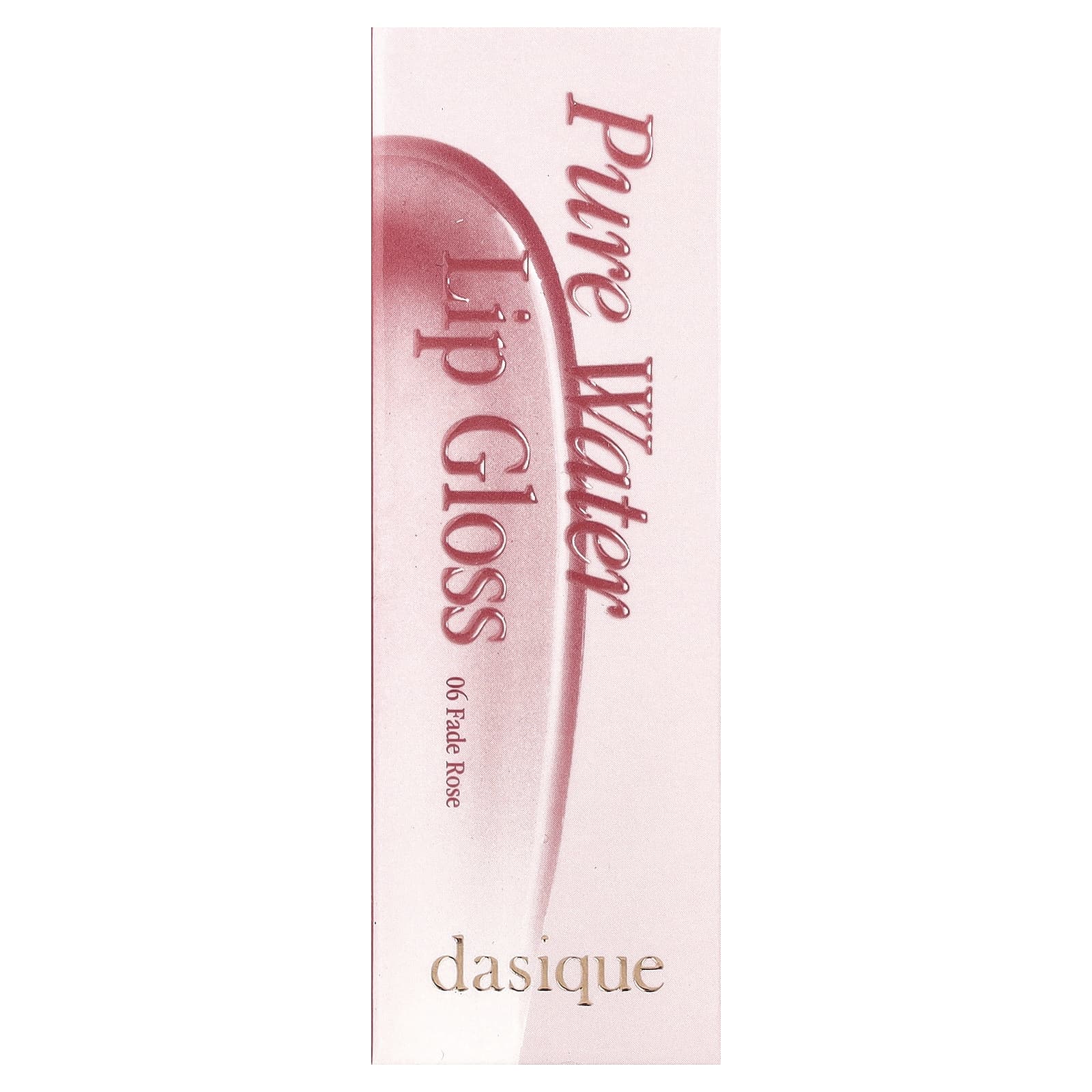 Dasique, чистая вода, блеск для губ, оттенок 06 Fade Rose, 2,6 г (0,09 унции)