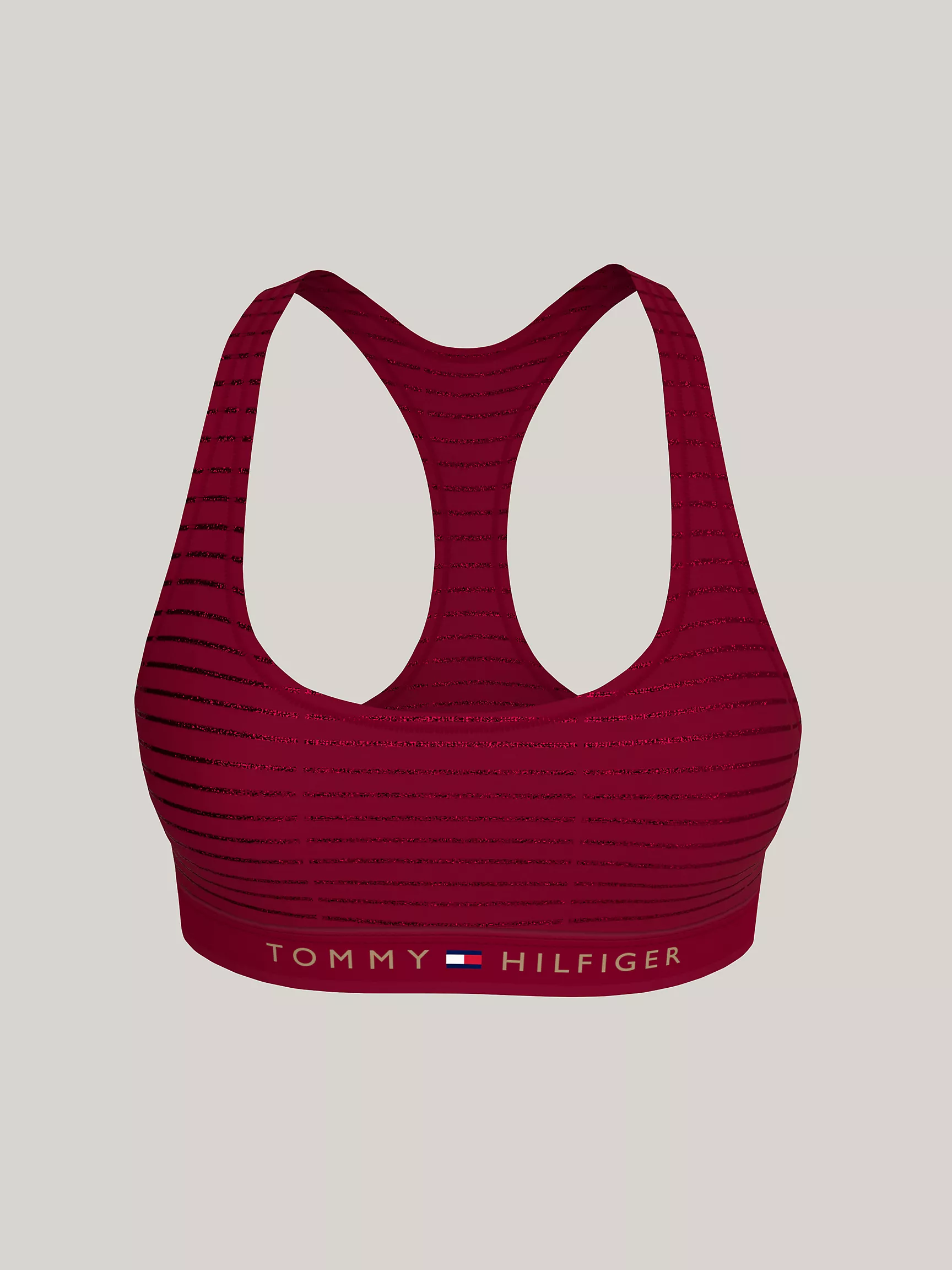 Женское нижнее белье Tommy Hilfiger, Бралетт без подкладки с люрексом и логотипом