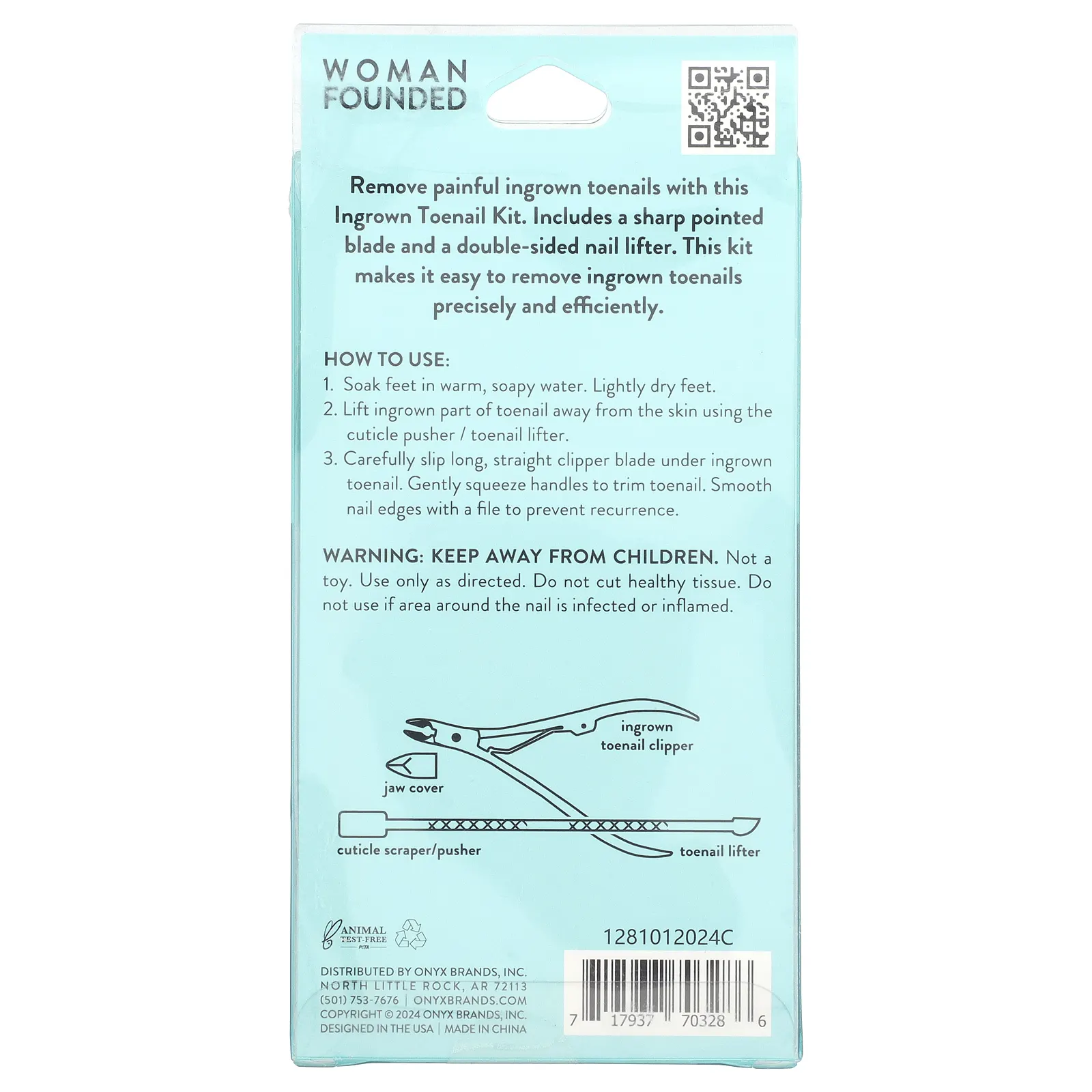 Onyx Professional, Bye Ingrown Toenail, комплект из 3 предметов