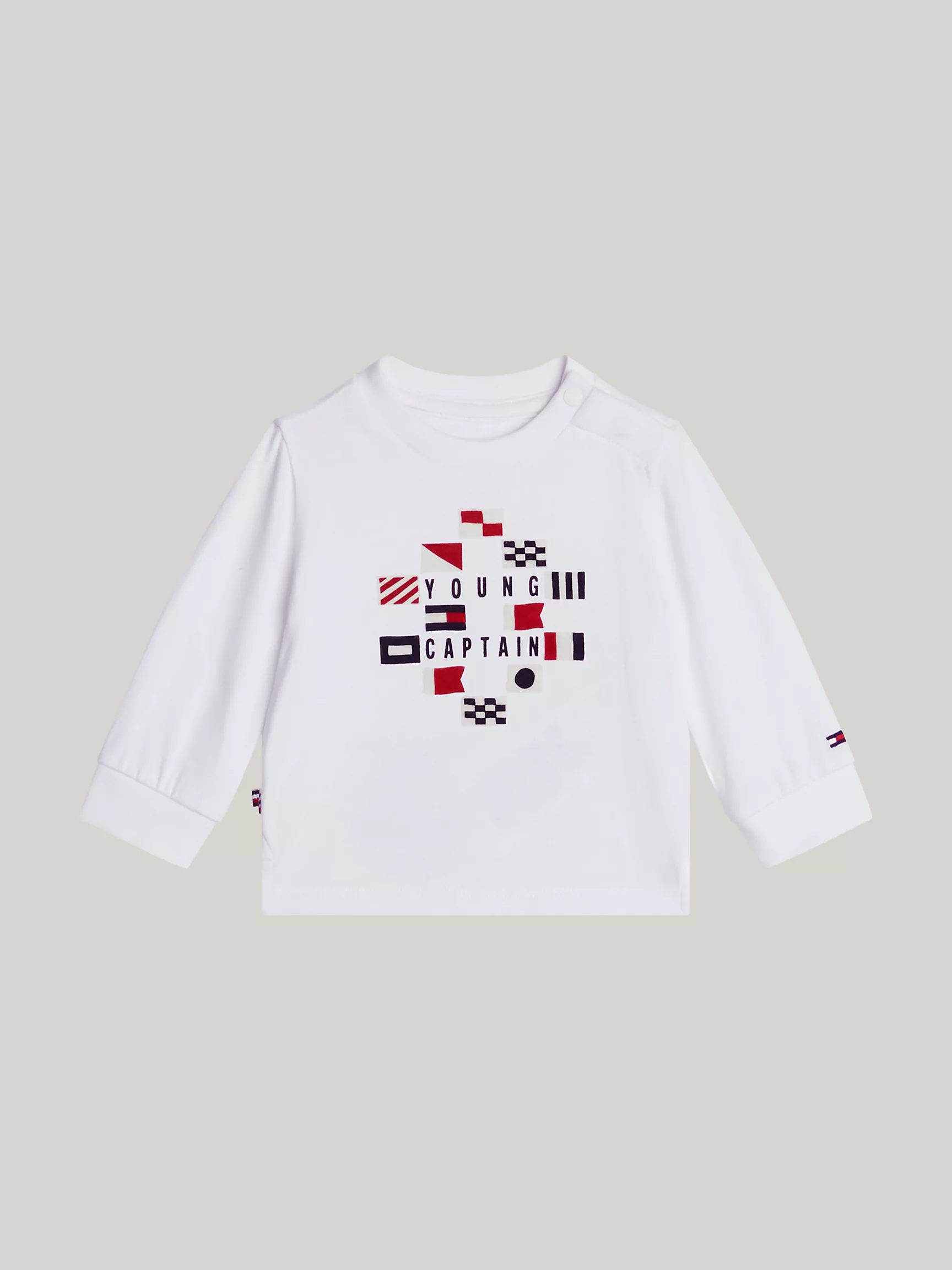 Детская футболка Tommy Hilfiger, Детская футболка с флокированным логотипом Captain