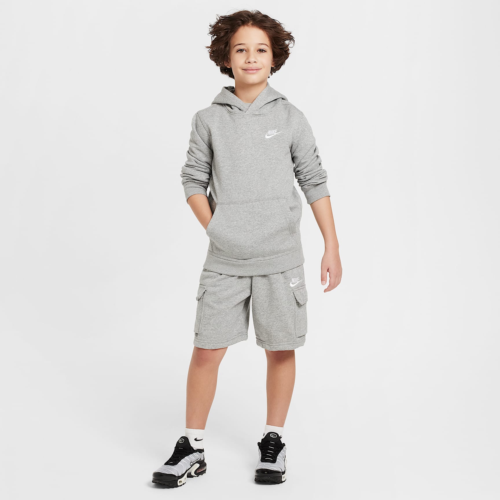 Nike Sportswear Club Big Kids' French Terry Cargo Shorts