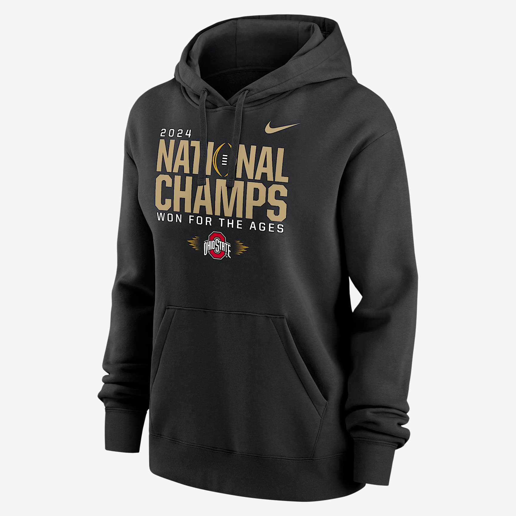Ohio State Buckeyes 2024 College Football Playoff National Champions Locker Room Women's Nike College Pullover Hoodie